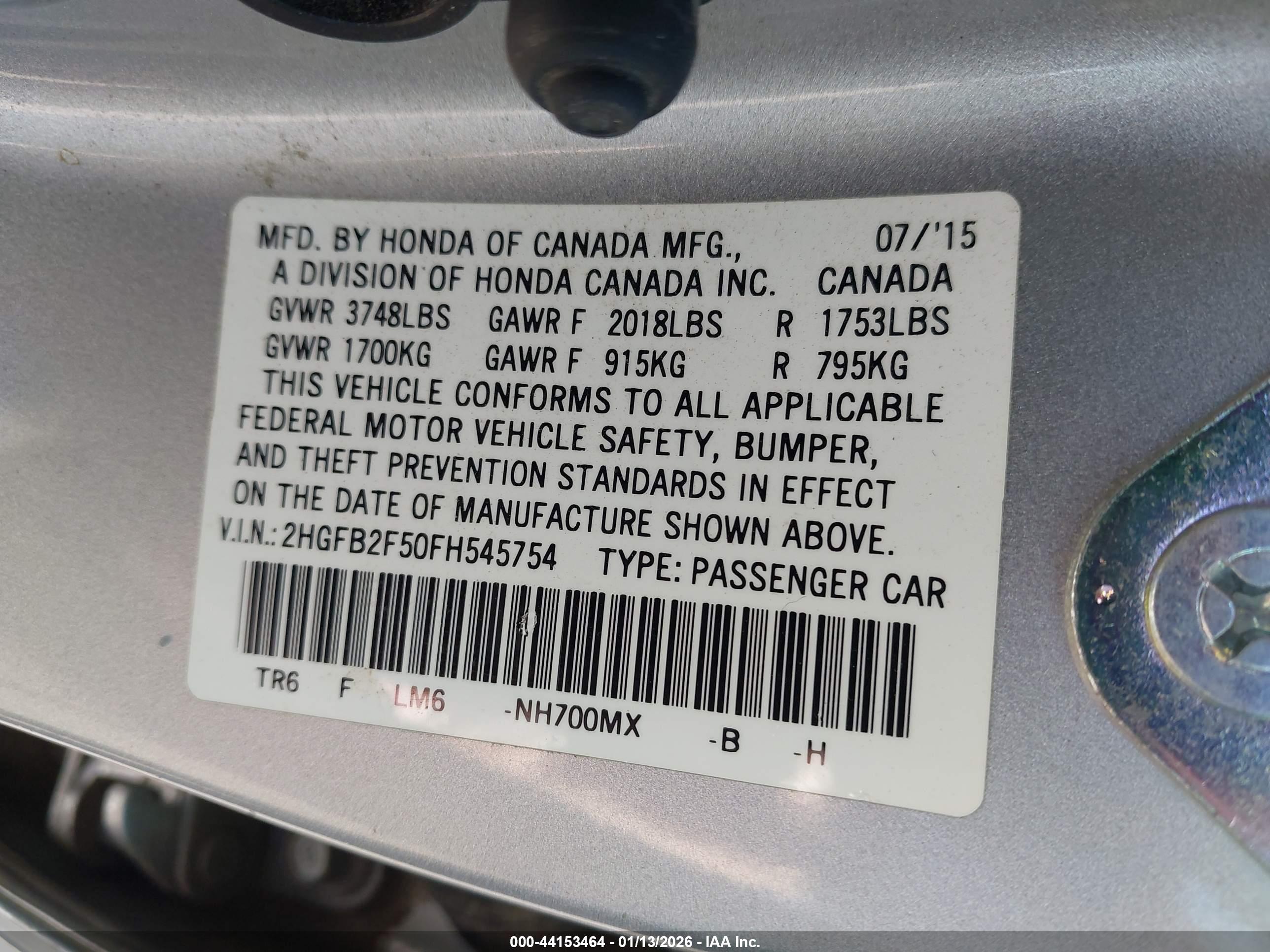 HONDA CIVIC image 9