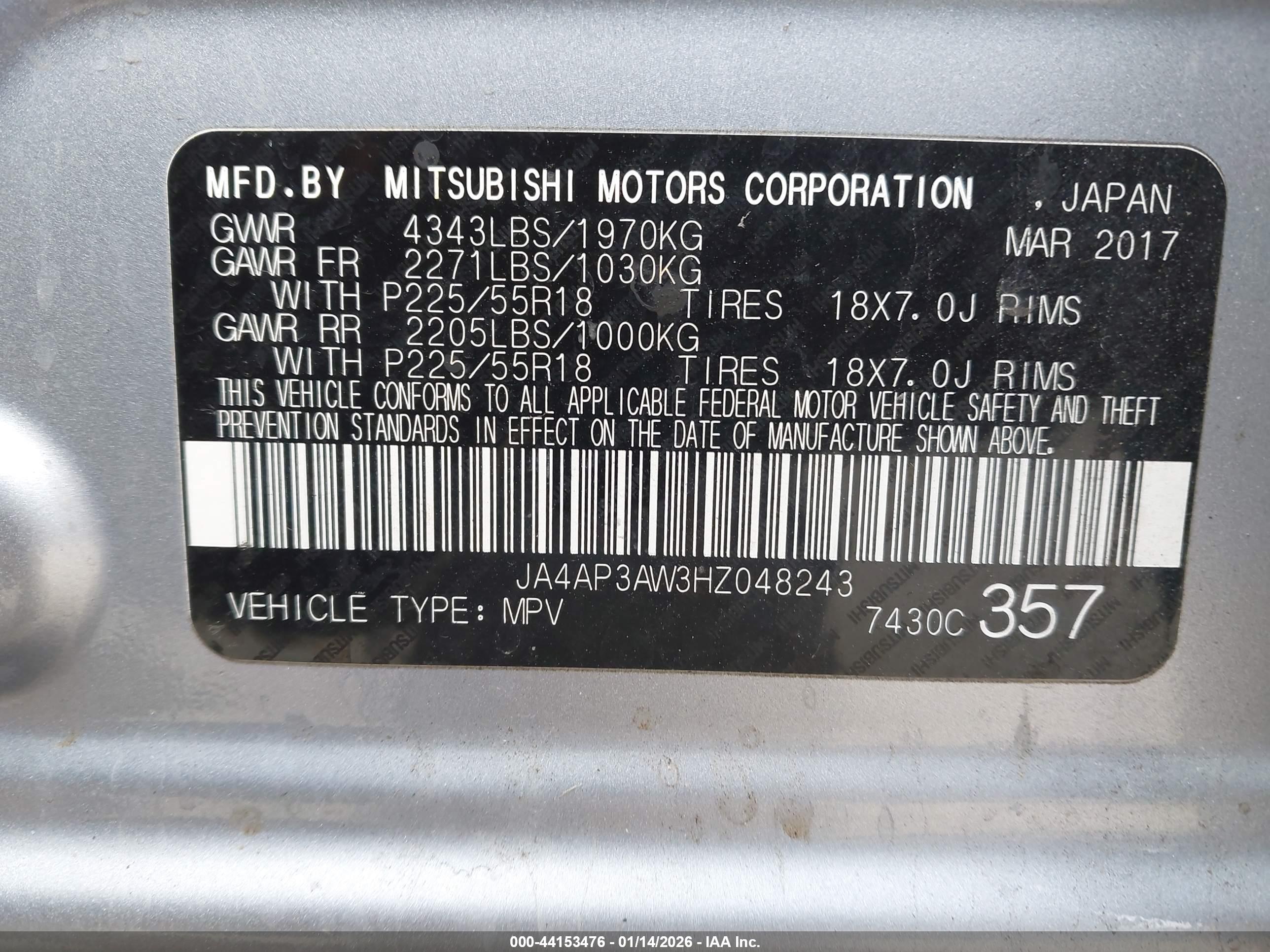 MITSUBISHI OUTLANDER image 9