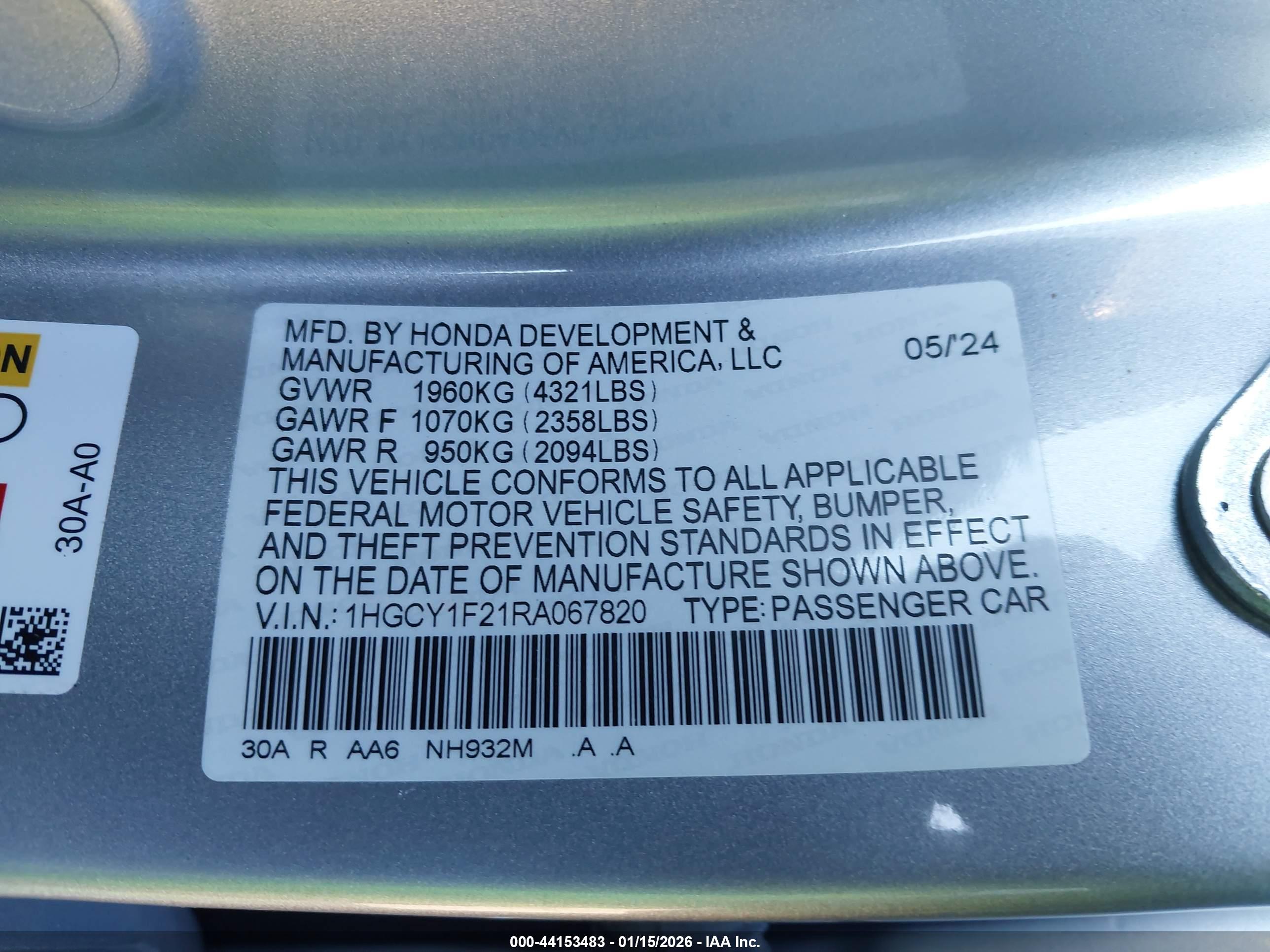 HONDA ACCORD image 9