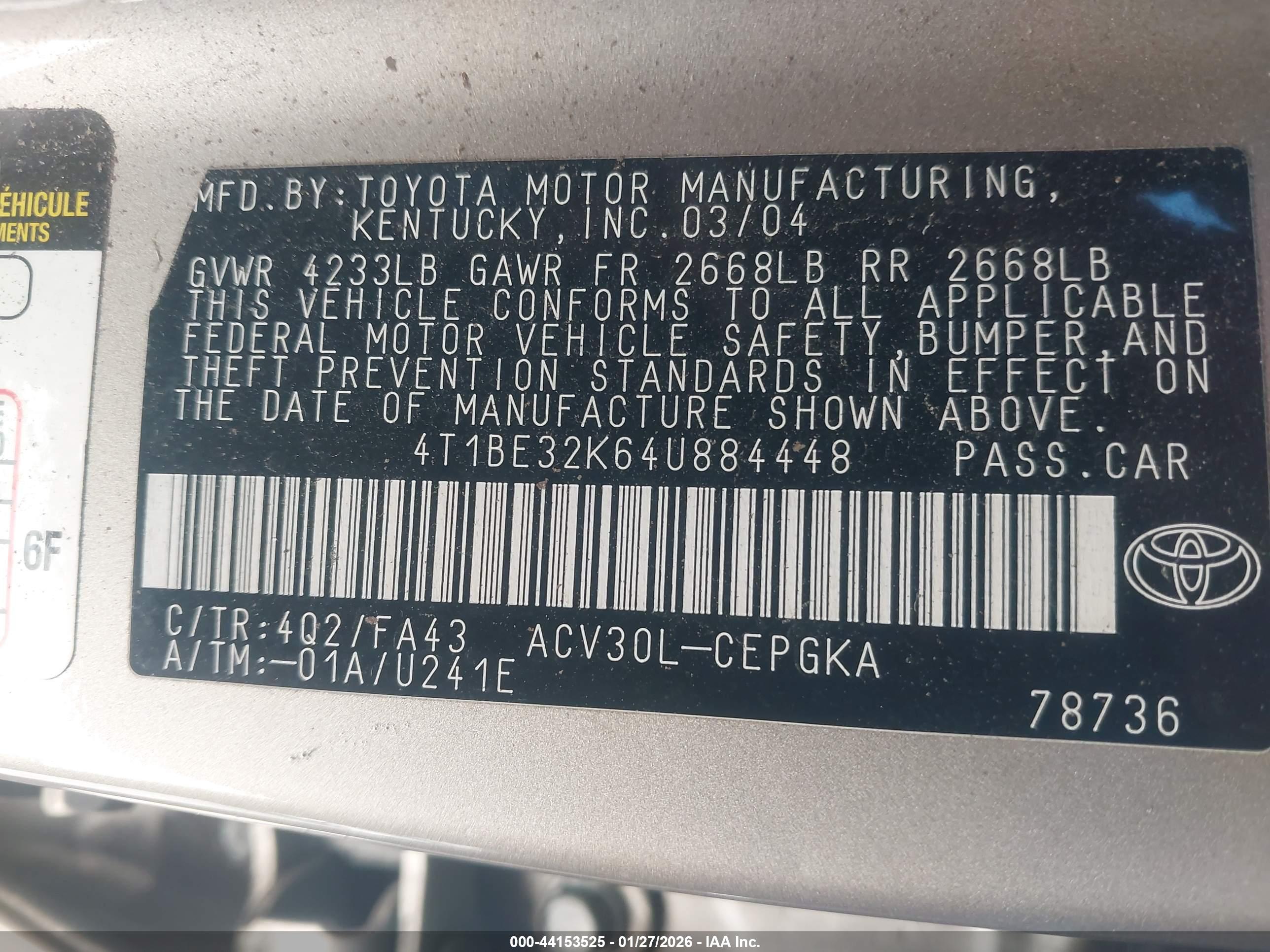 TOYOTA CAMRY image 9