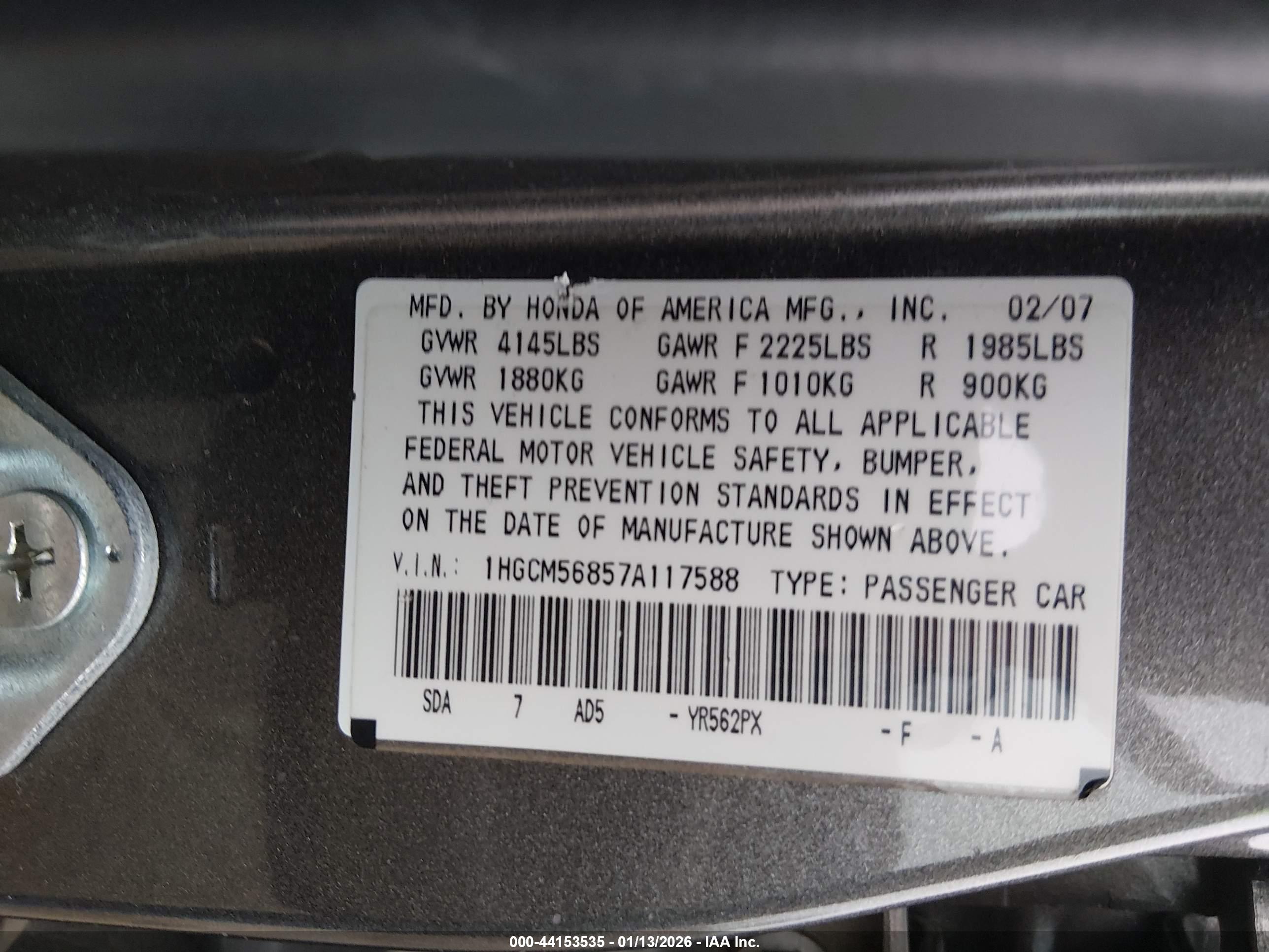 HONDA ACCORD image 9