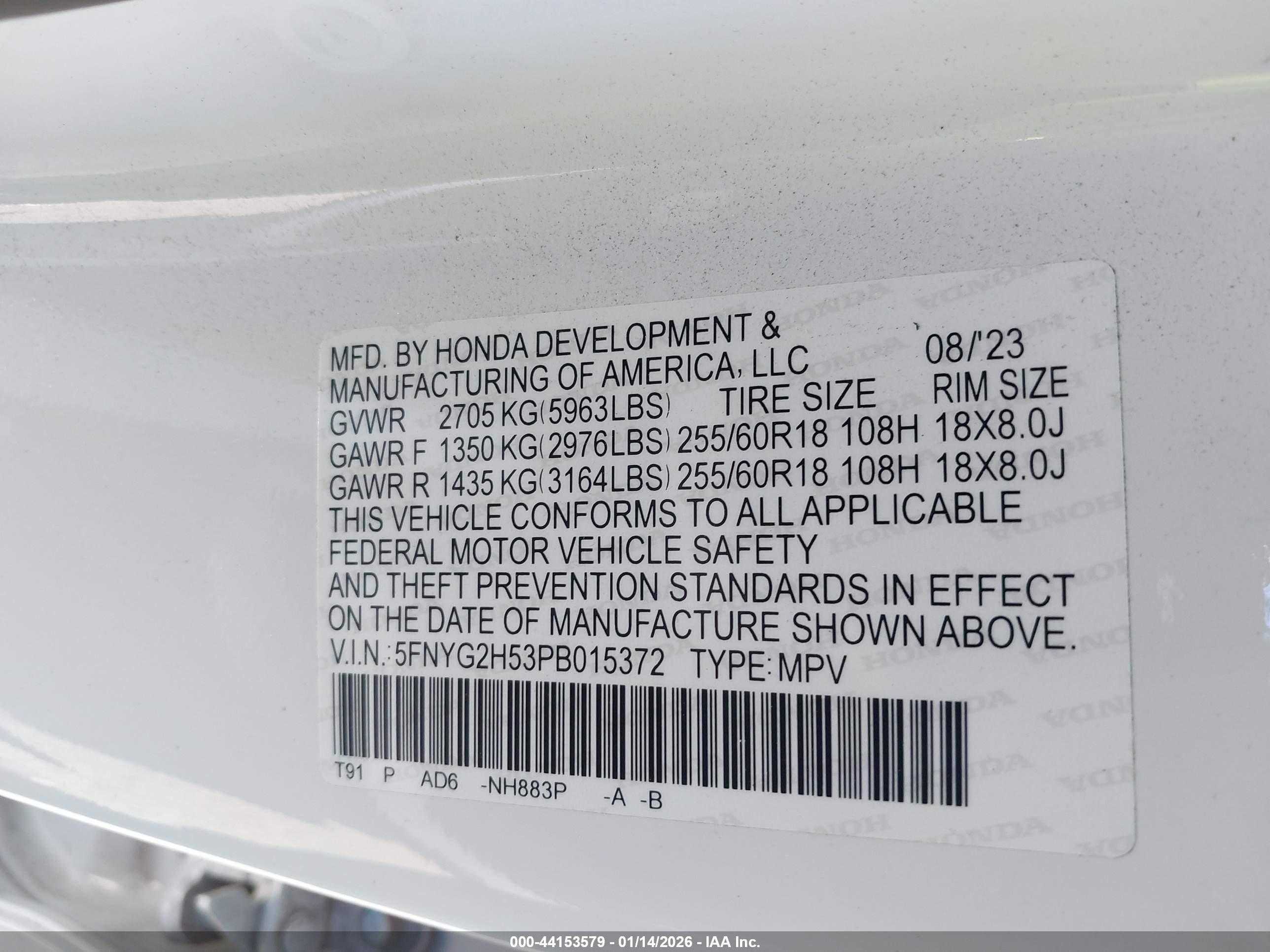 HONDA PILOT image 9