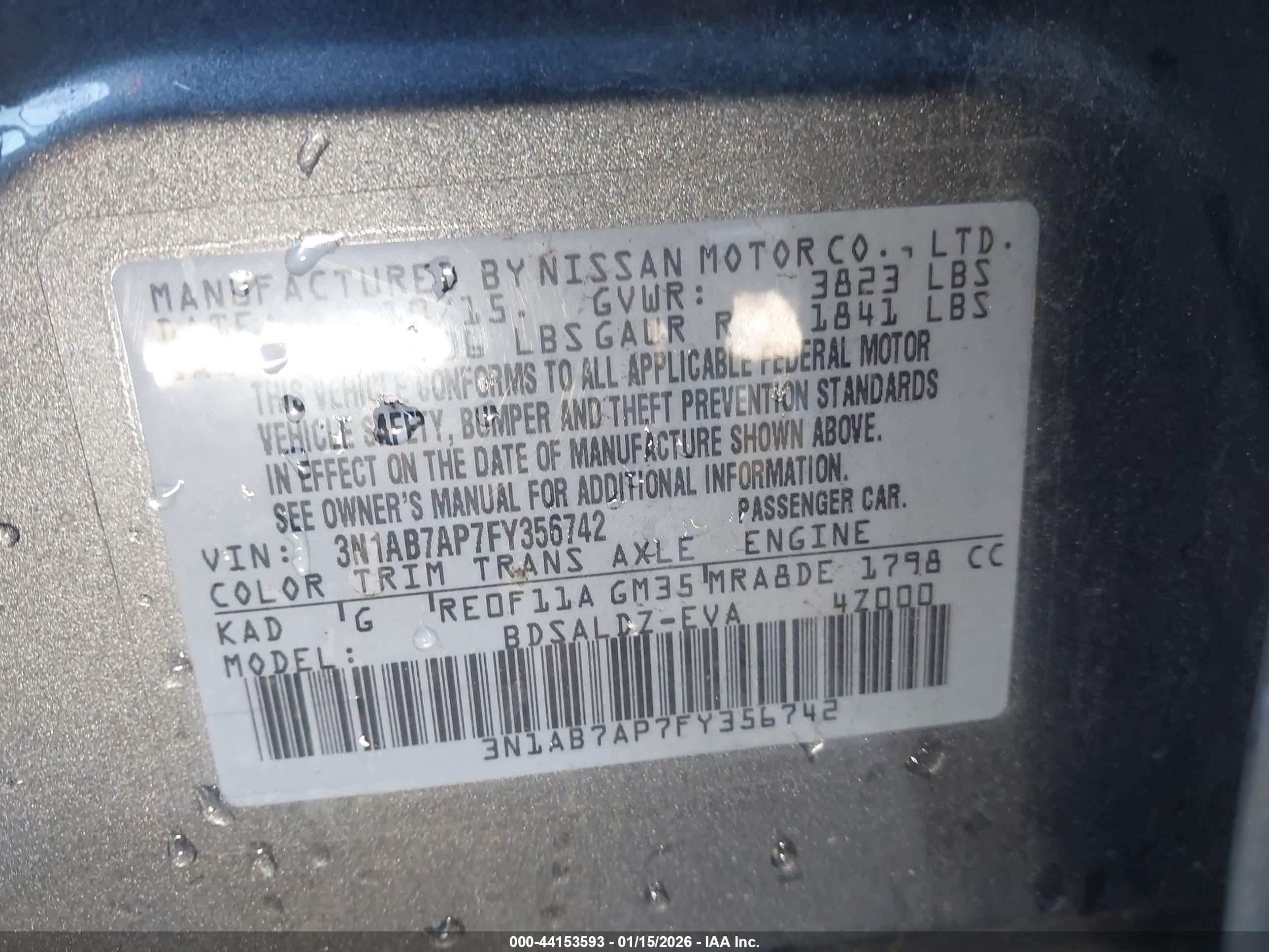 NISSAN SENTRA image 9