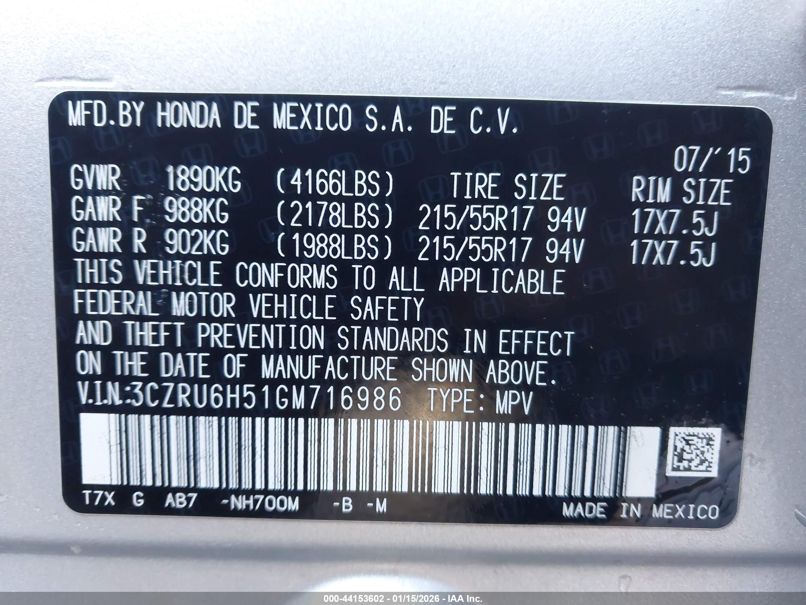 HONDA HR-V image 9