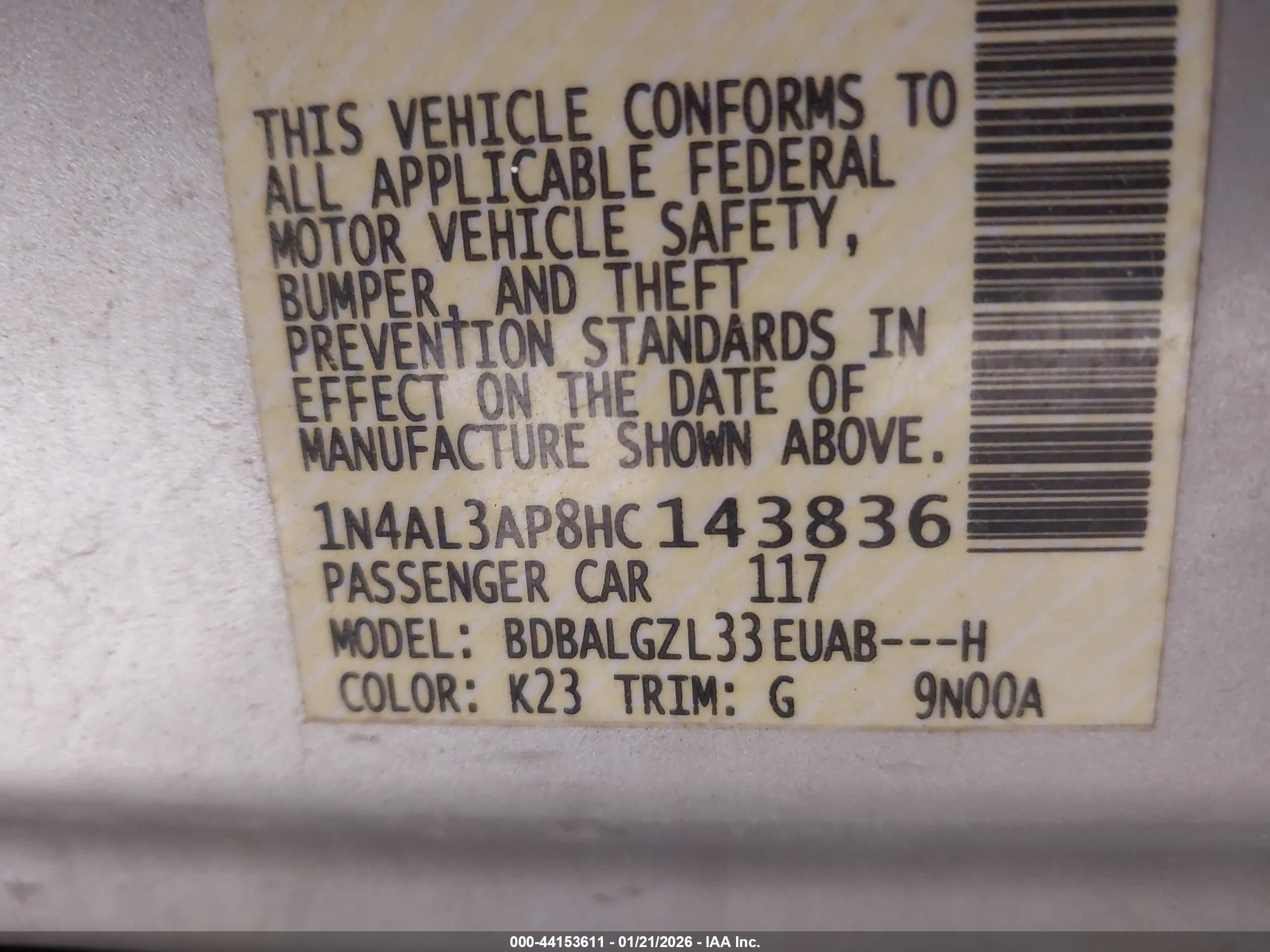 NISSAN ALTIMA image 9