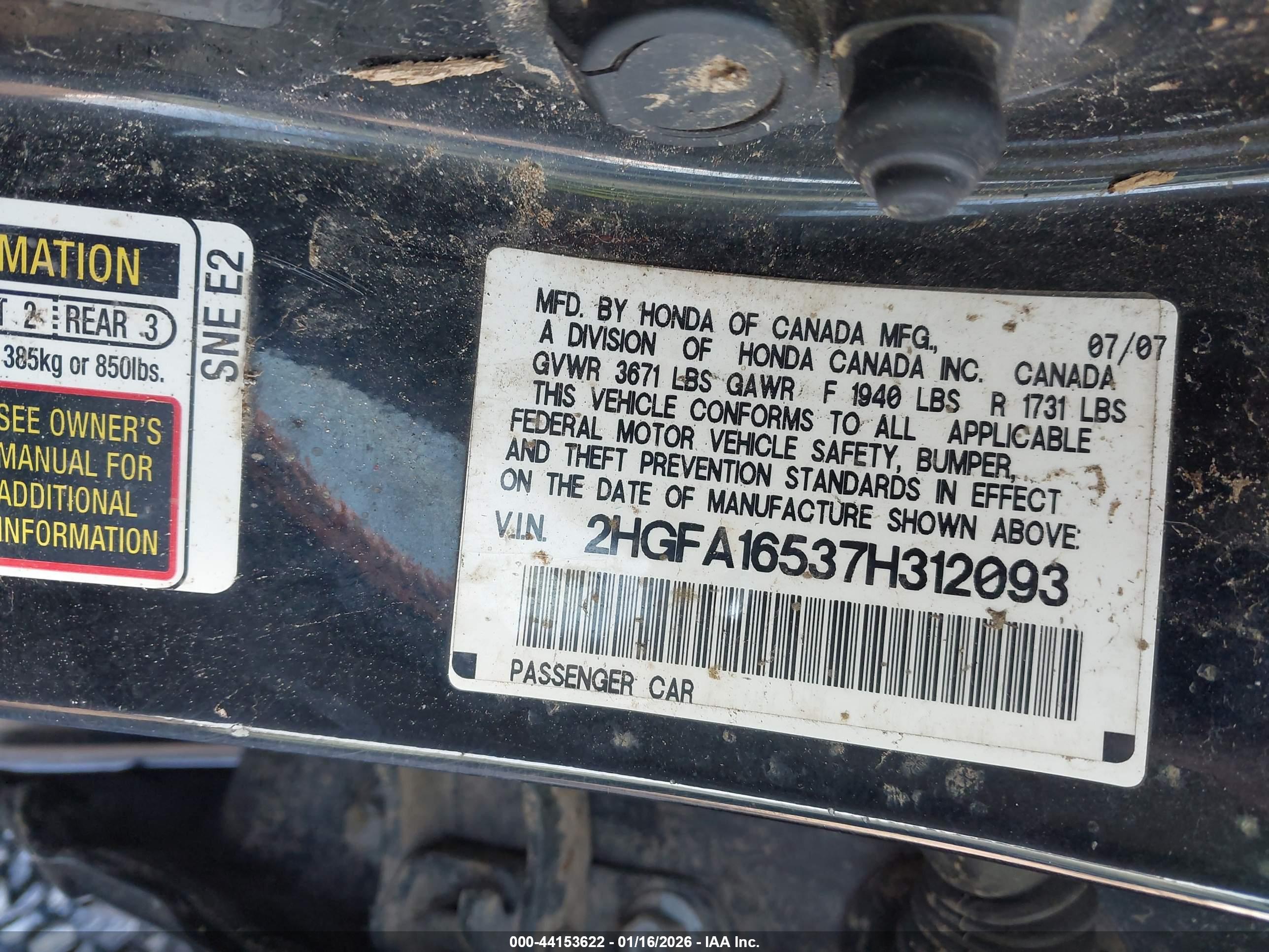 HONDA CIVIC image 9