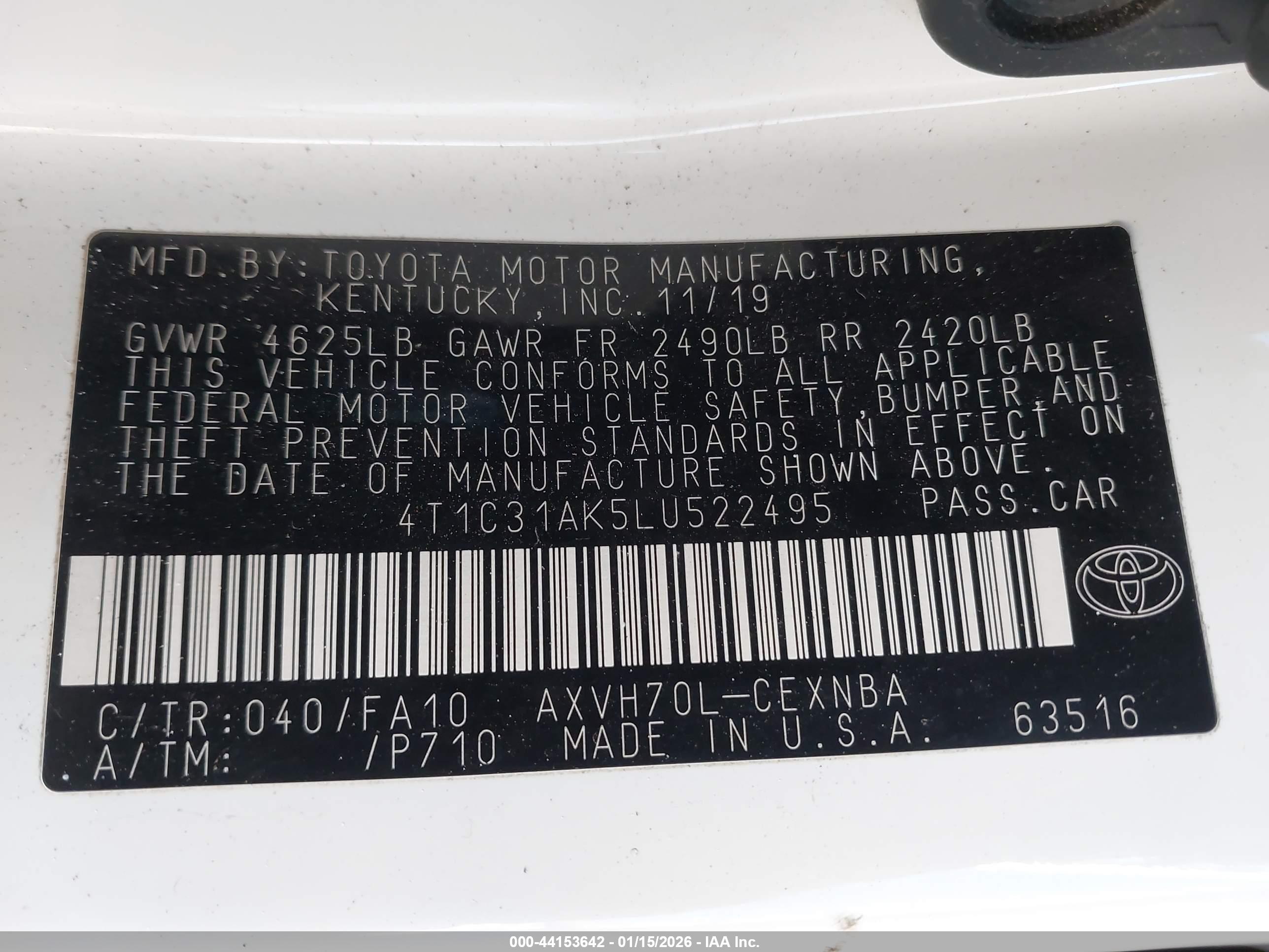 TOYOTA CAMRY image 9