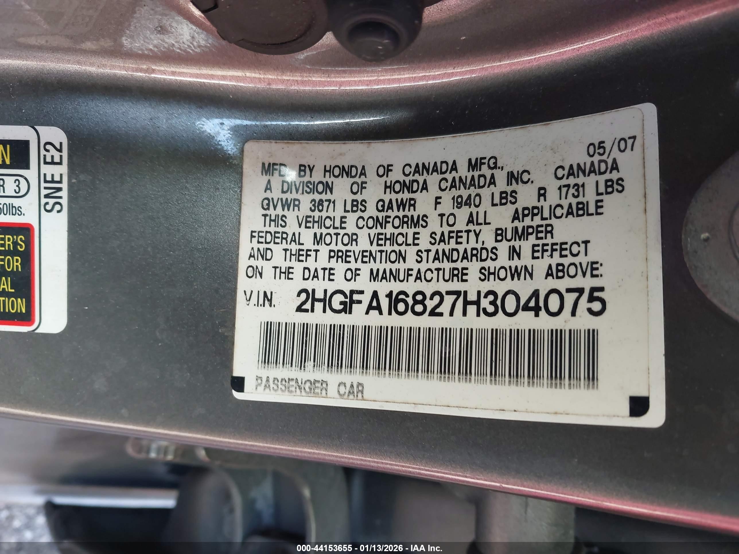 HONDA CIVIC image 9