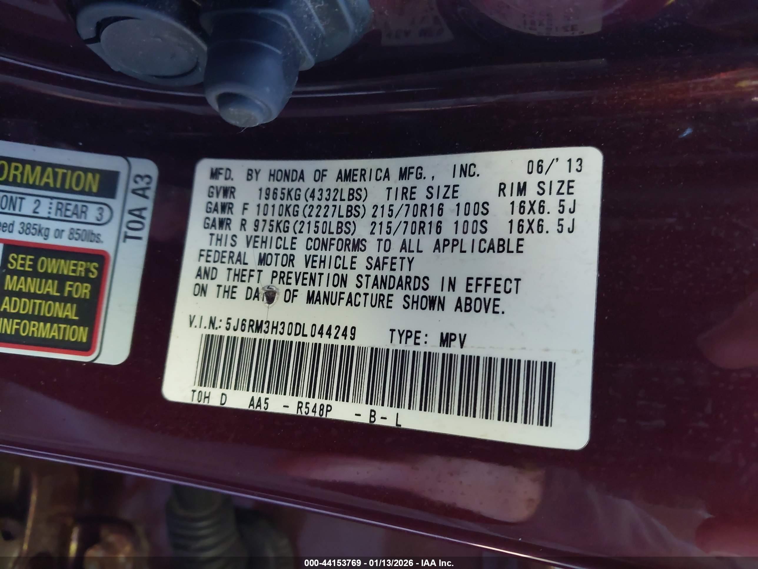 HONDA CR-V image 9