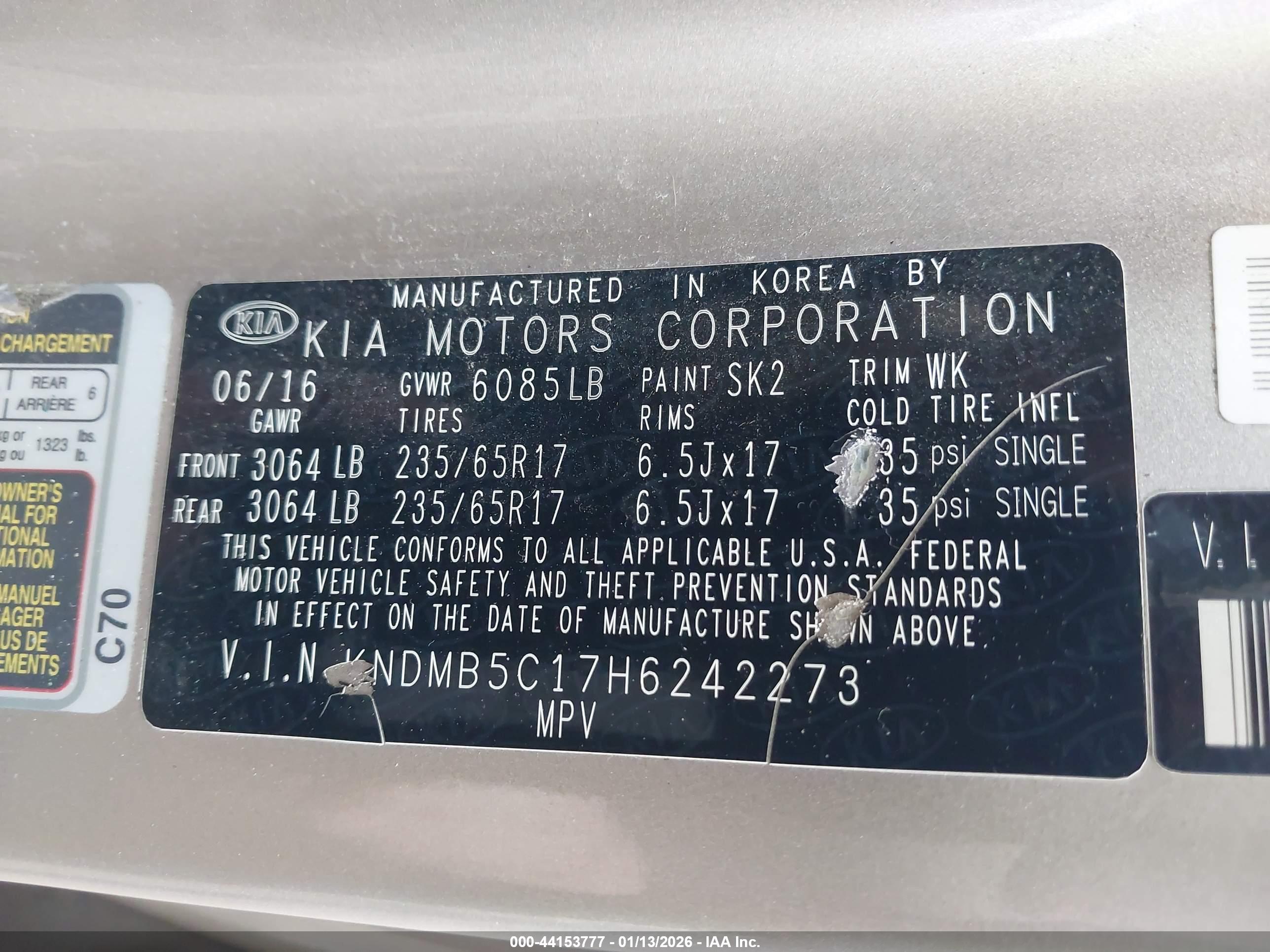 KIA SEDONA image 9