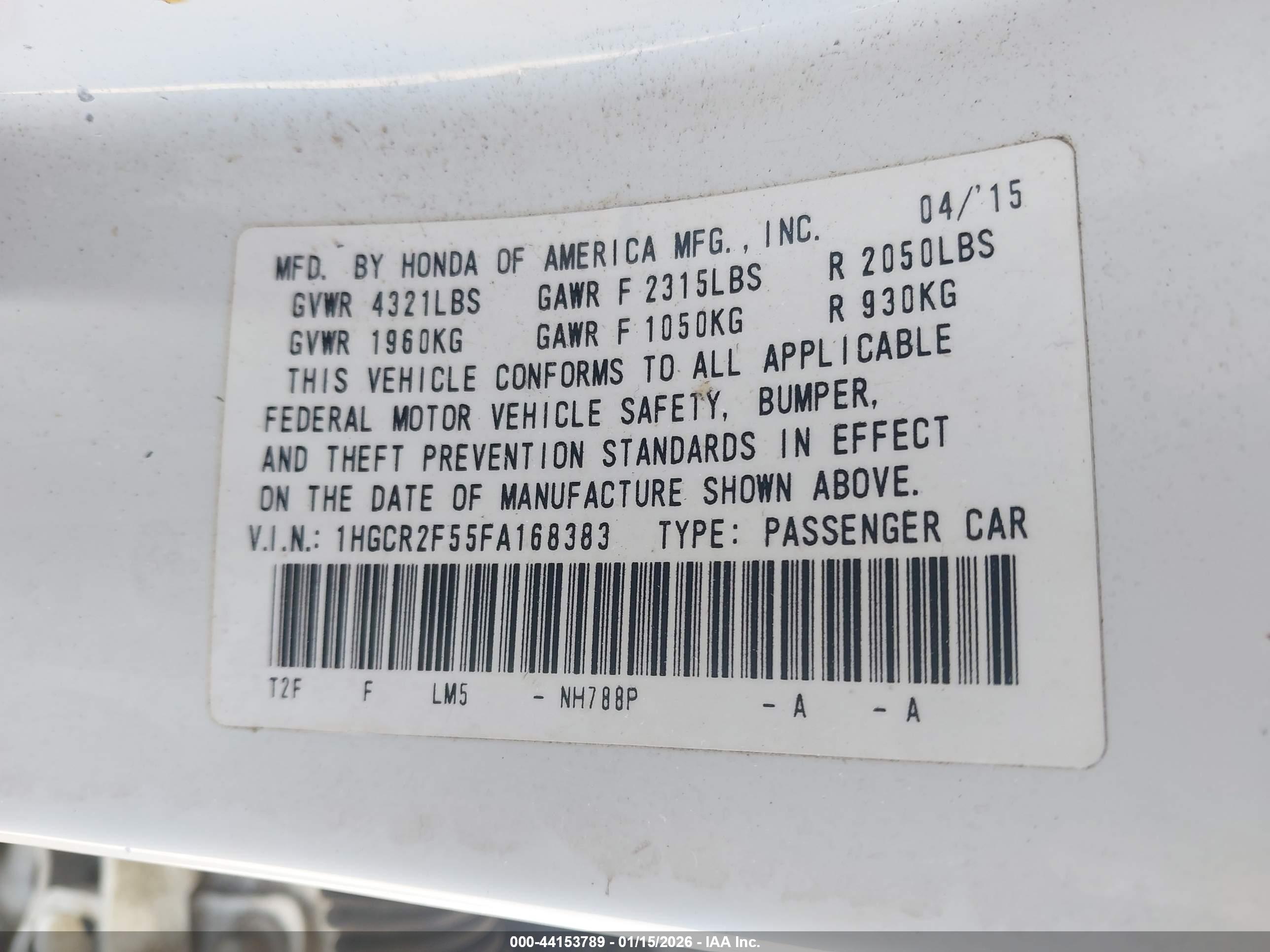 HONDA ACCORD image 9