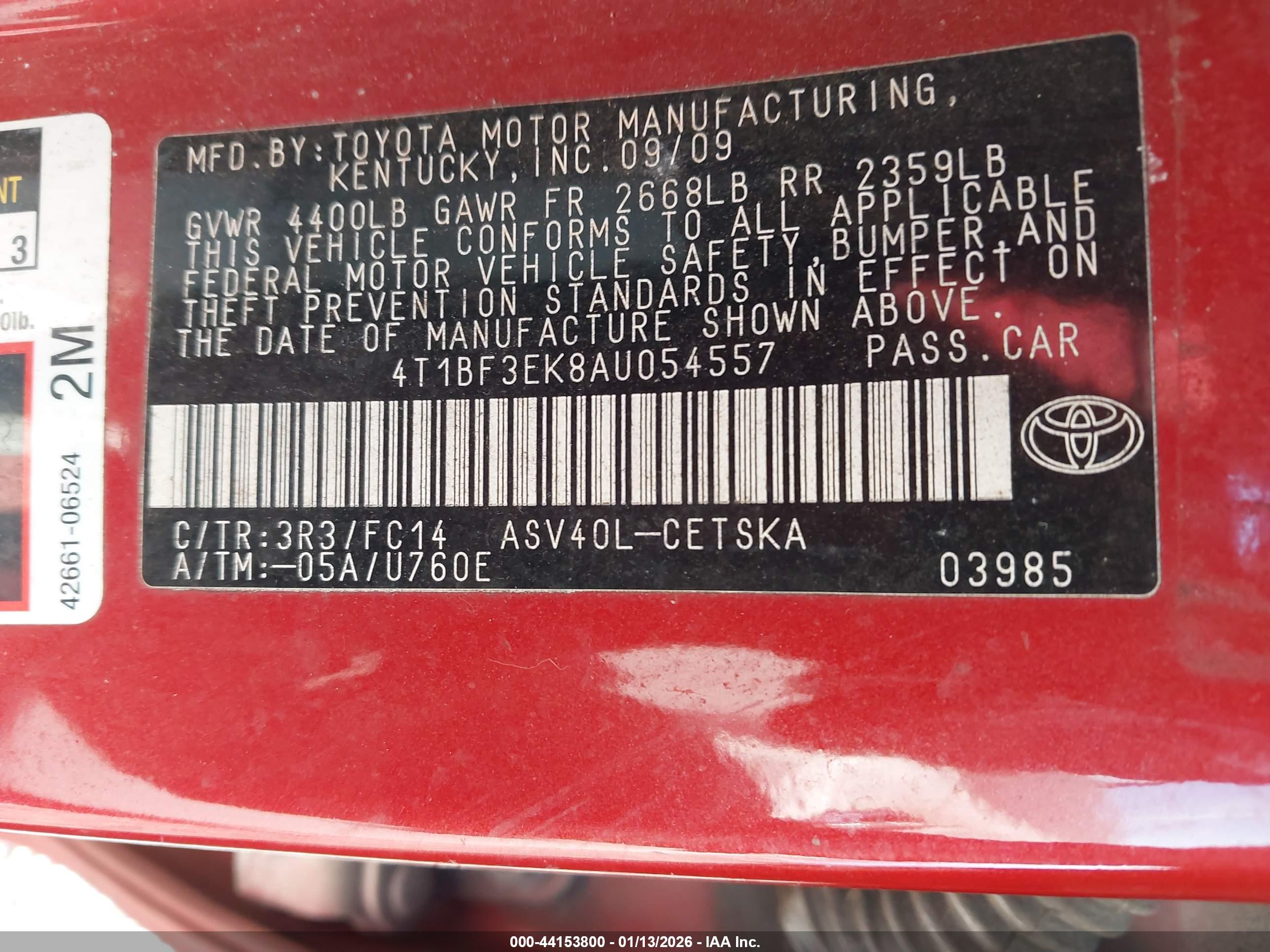 TOYOTA CAMRY image 9