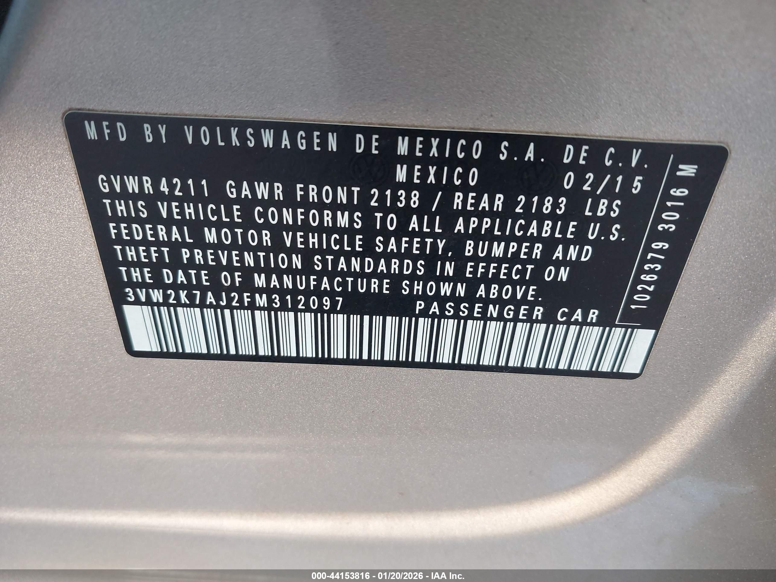 VOLKSWAGEN JETTA image 9