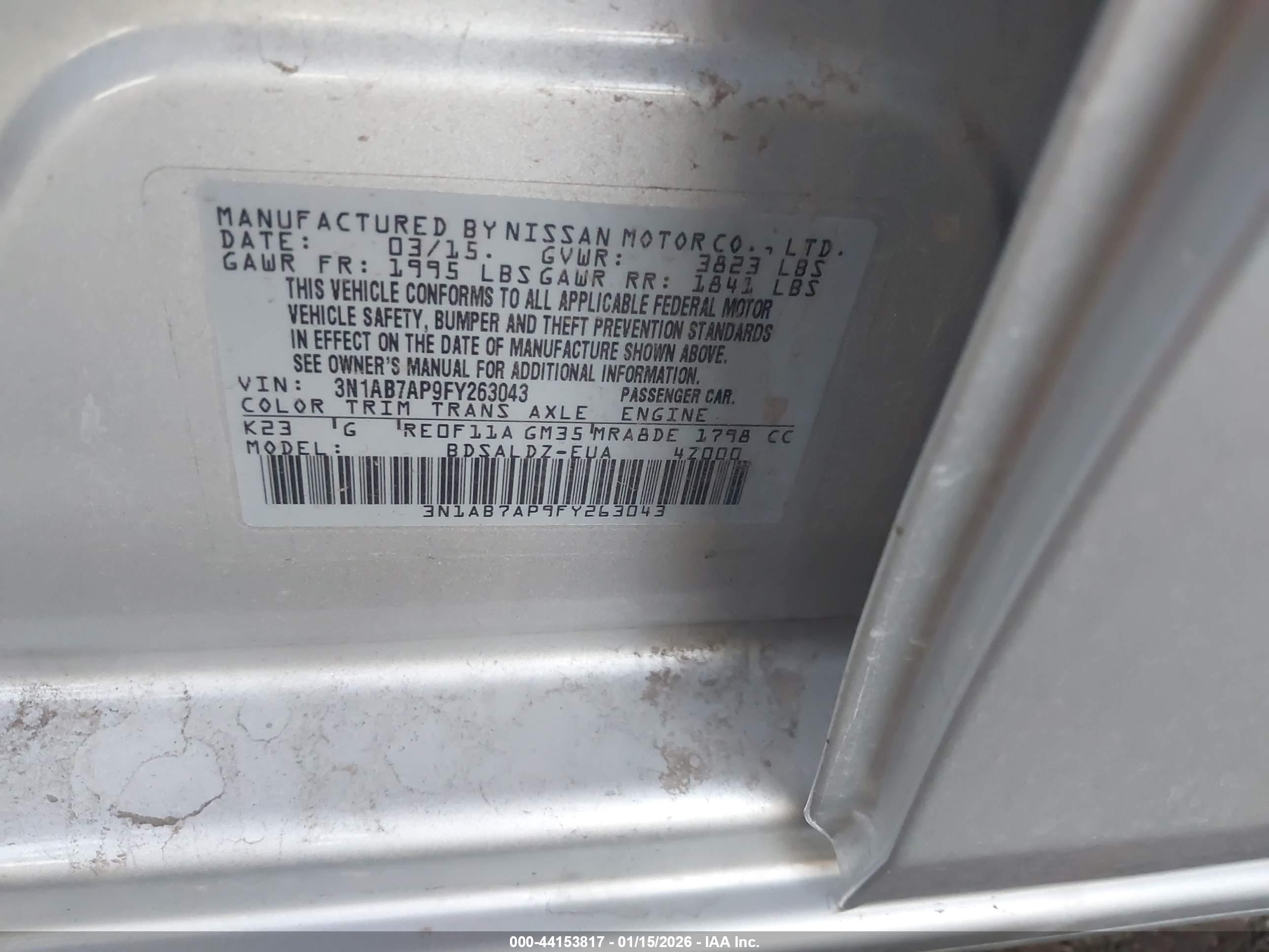 NISSAN SENTRA image 9
