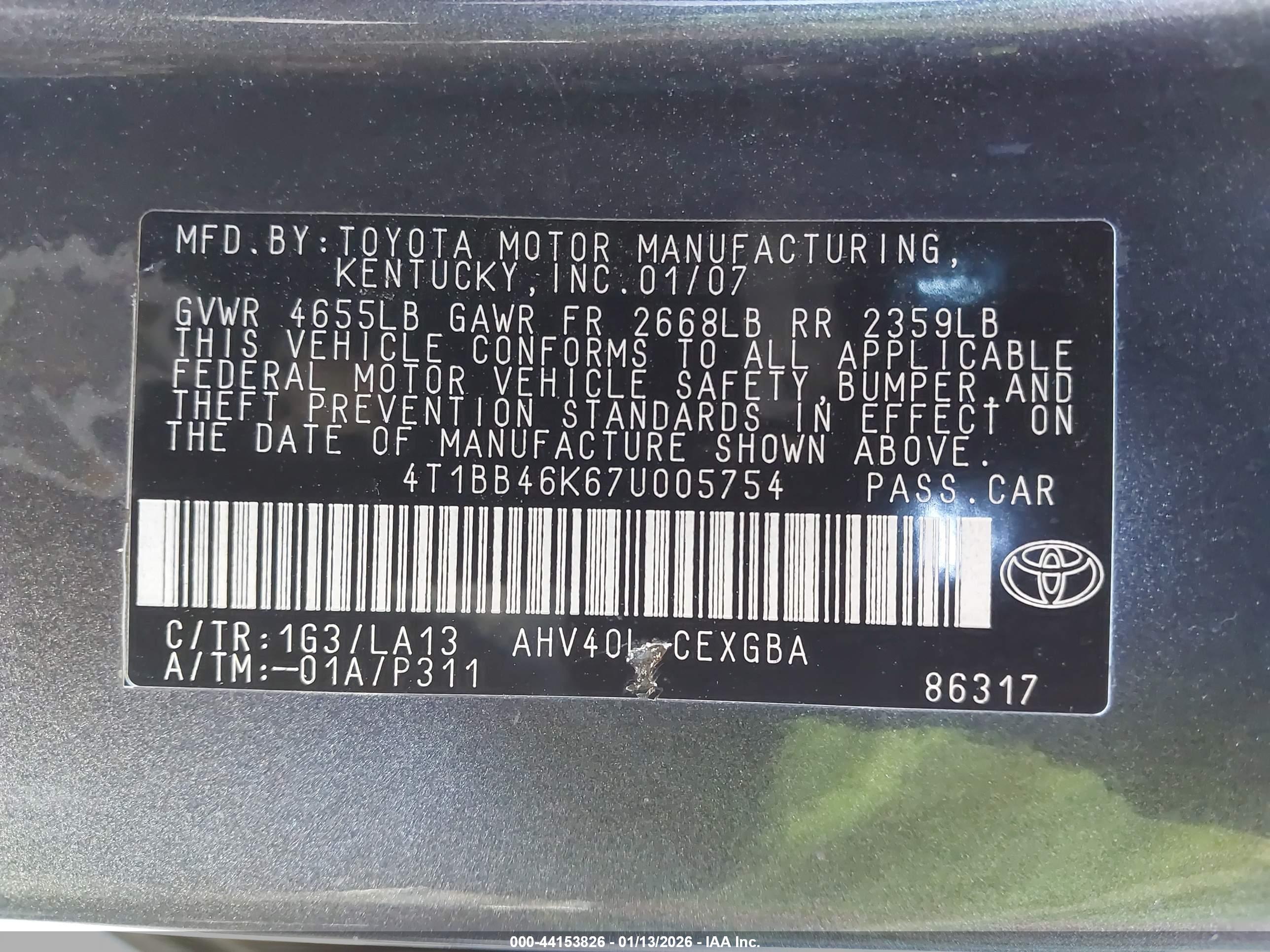 TOYOTA CAMRY image 9