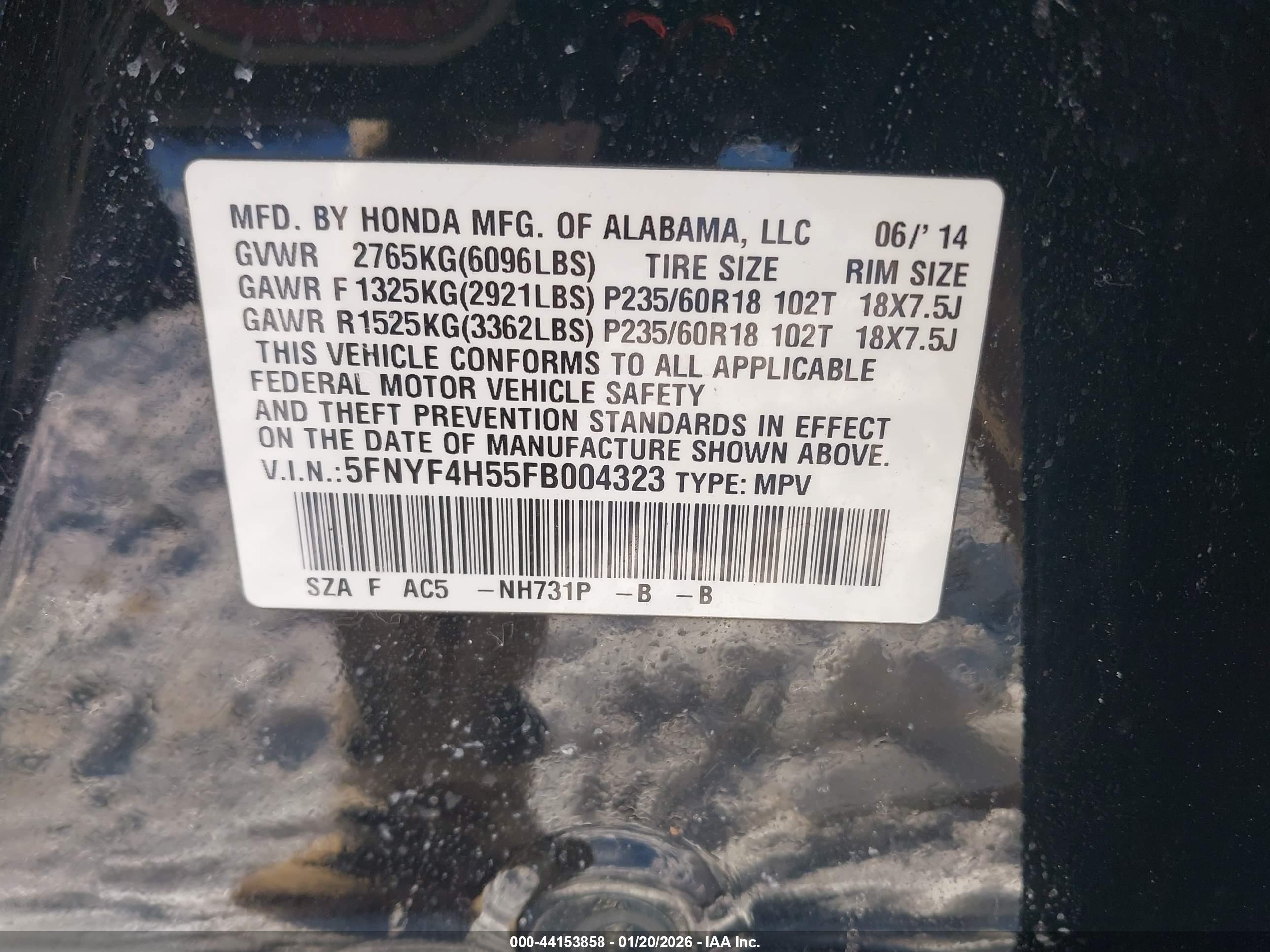 HONDA PILOT image 9