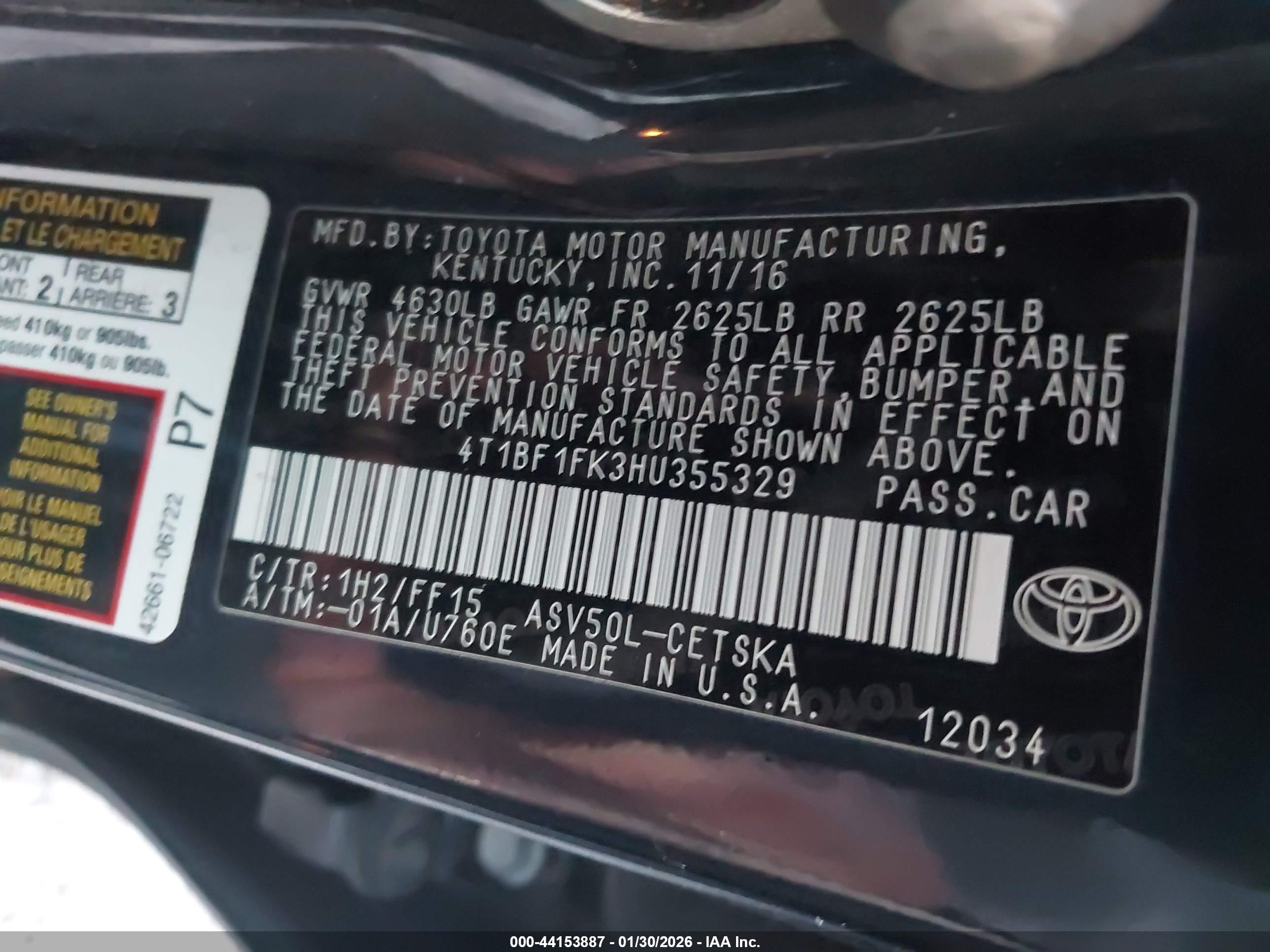 TOYOTA CAMRY image 9