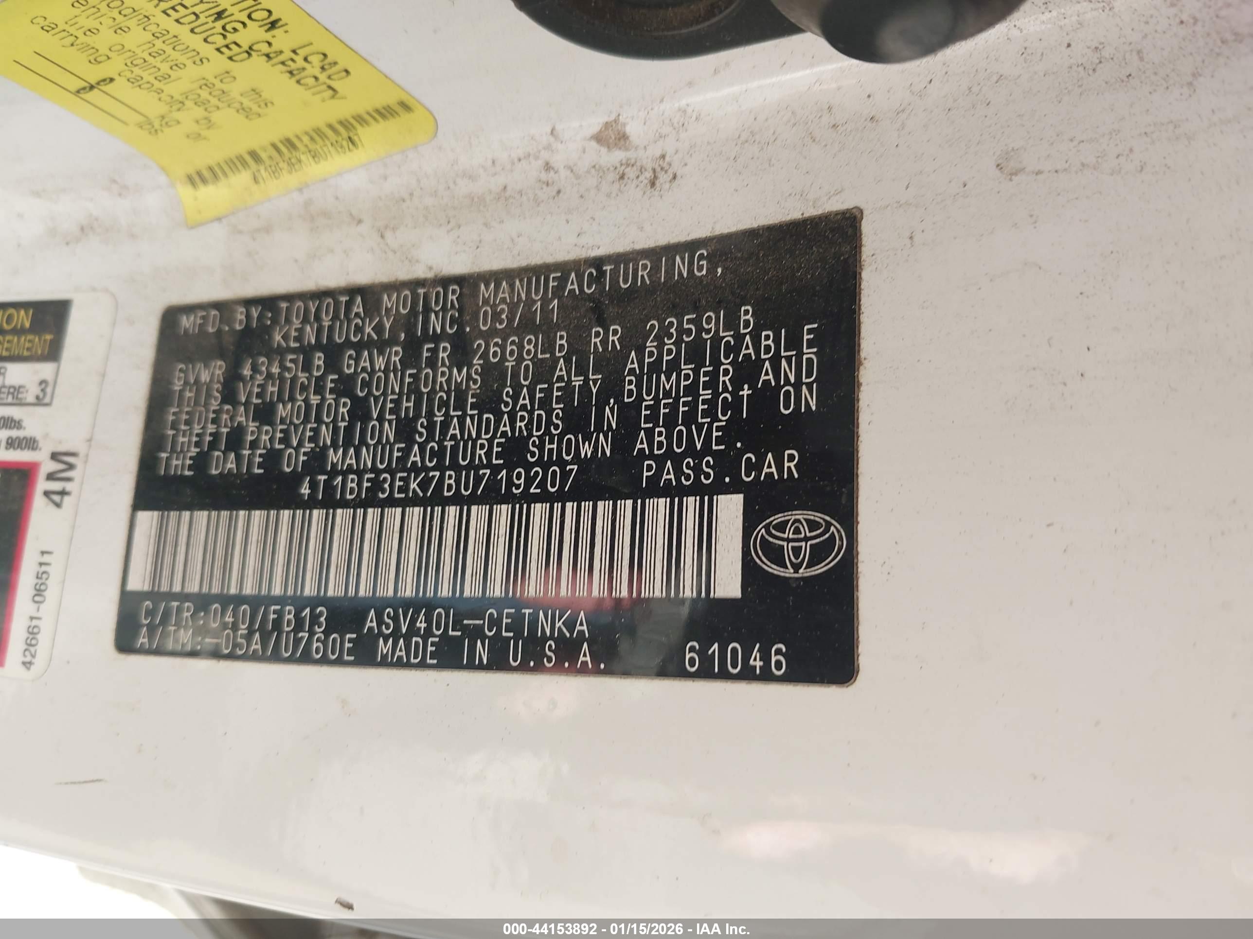 TOYOTA CAMRY image 9