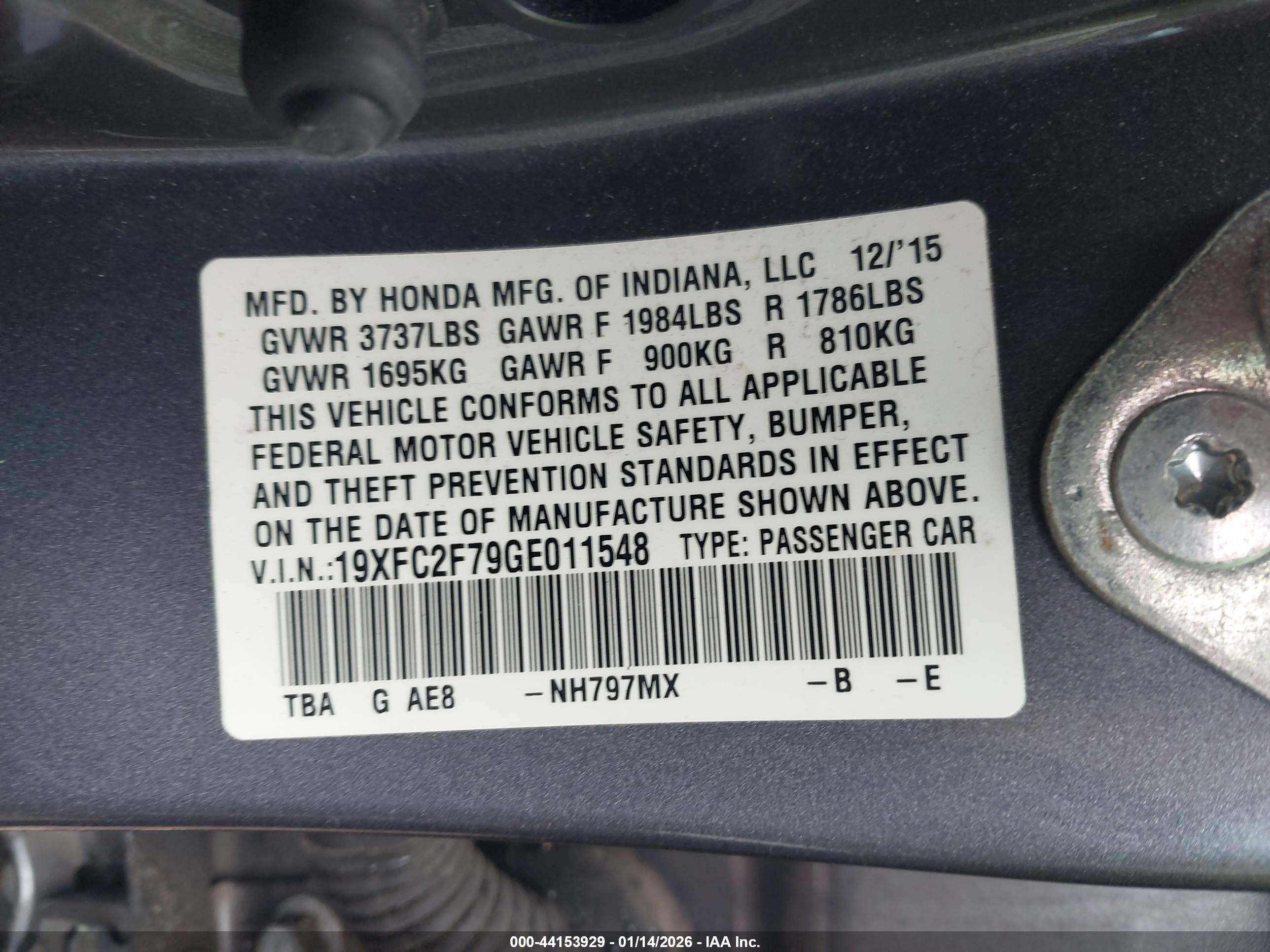 HONDA CIVIC image 9