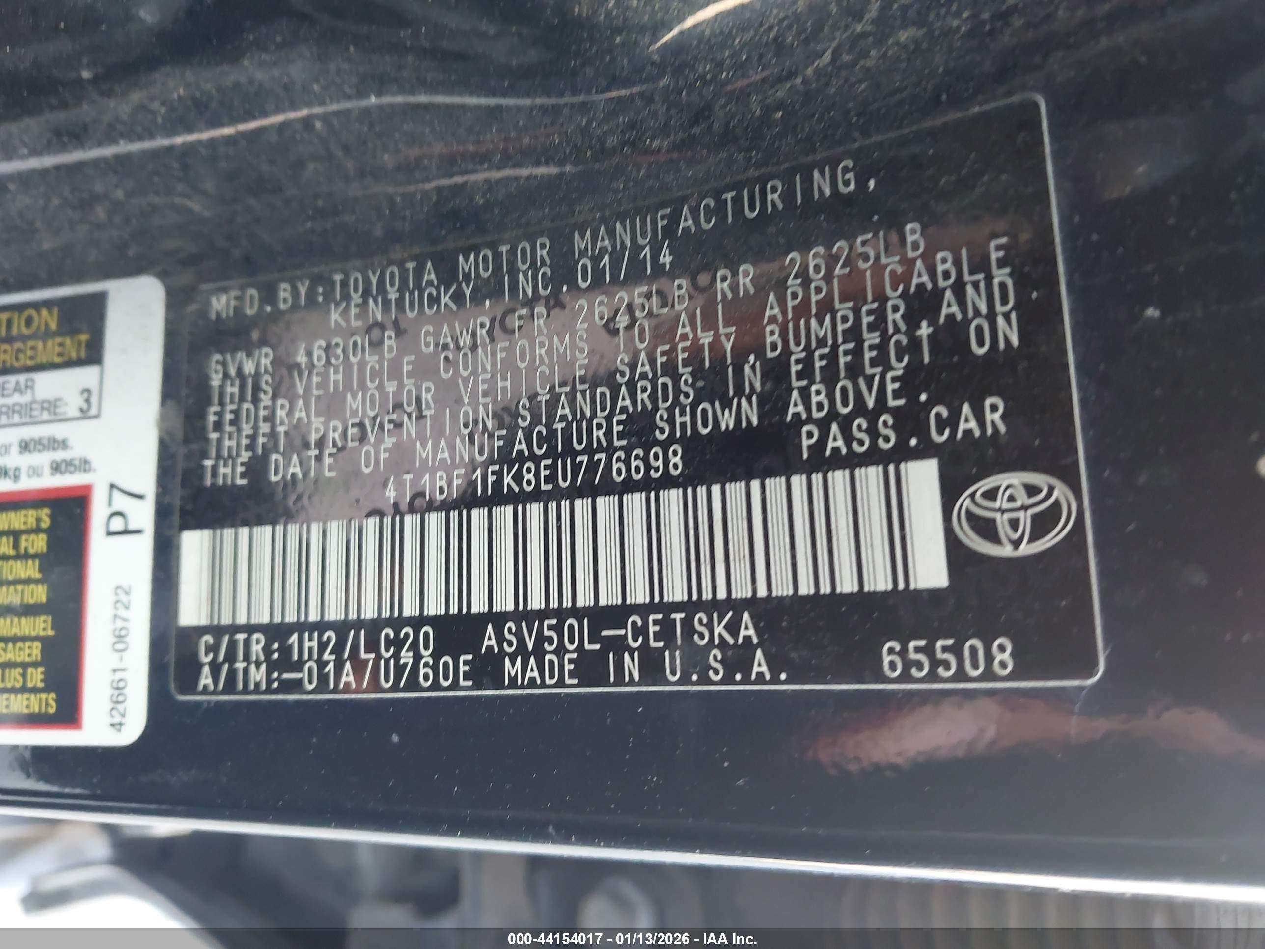 TOYOTA CAMRY image 9
