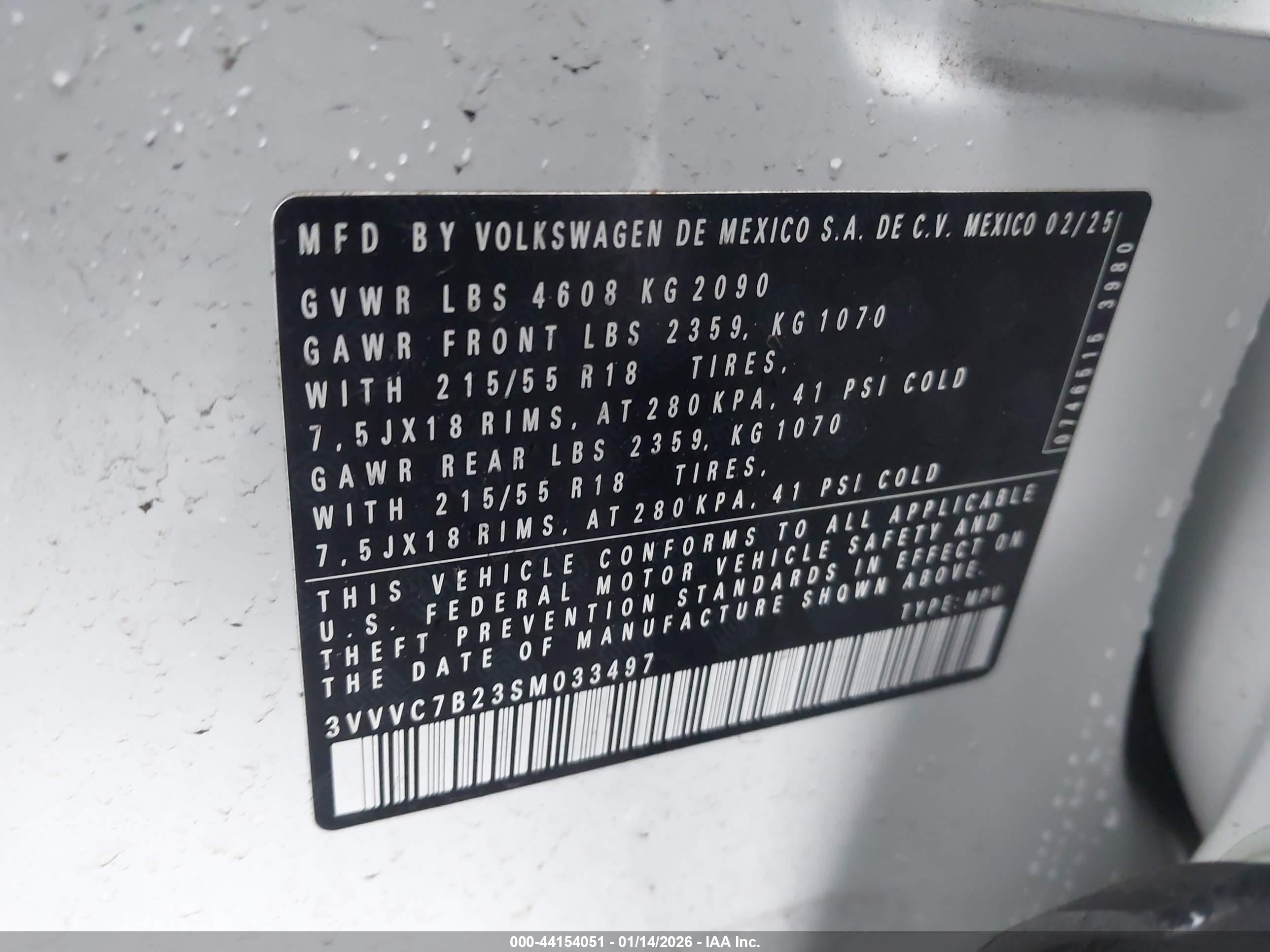 VOLKSWAGEN TAOS image 9