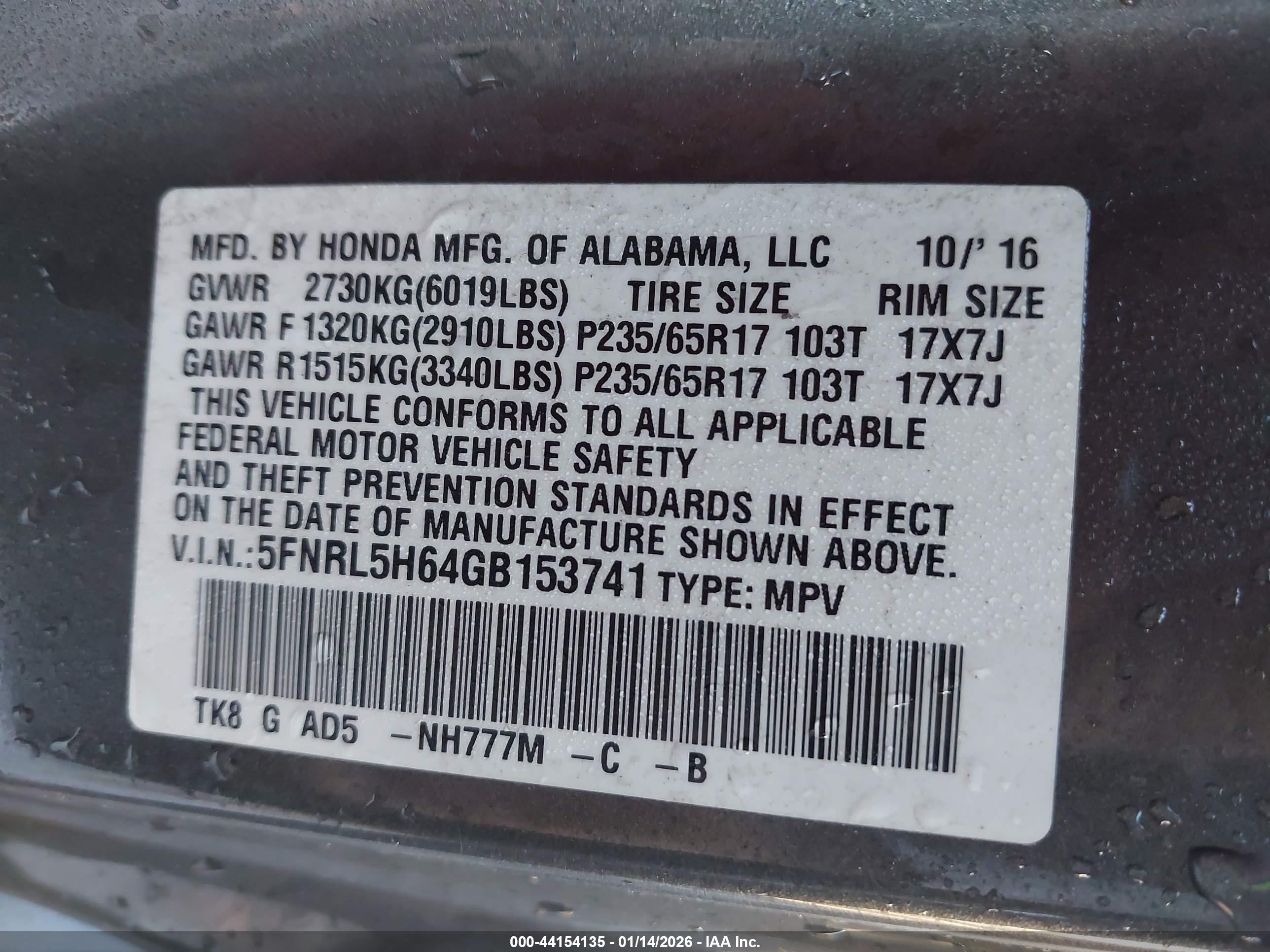 HONDA ODYSSEY image 9
