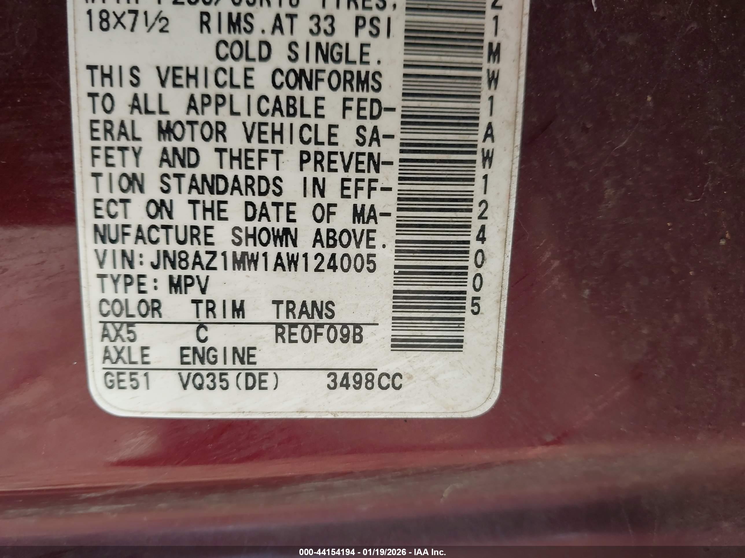 NISSAN MURANO image 9