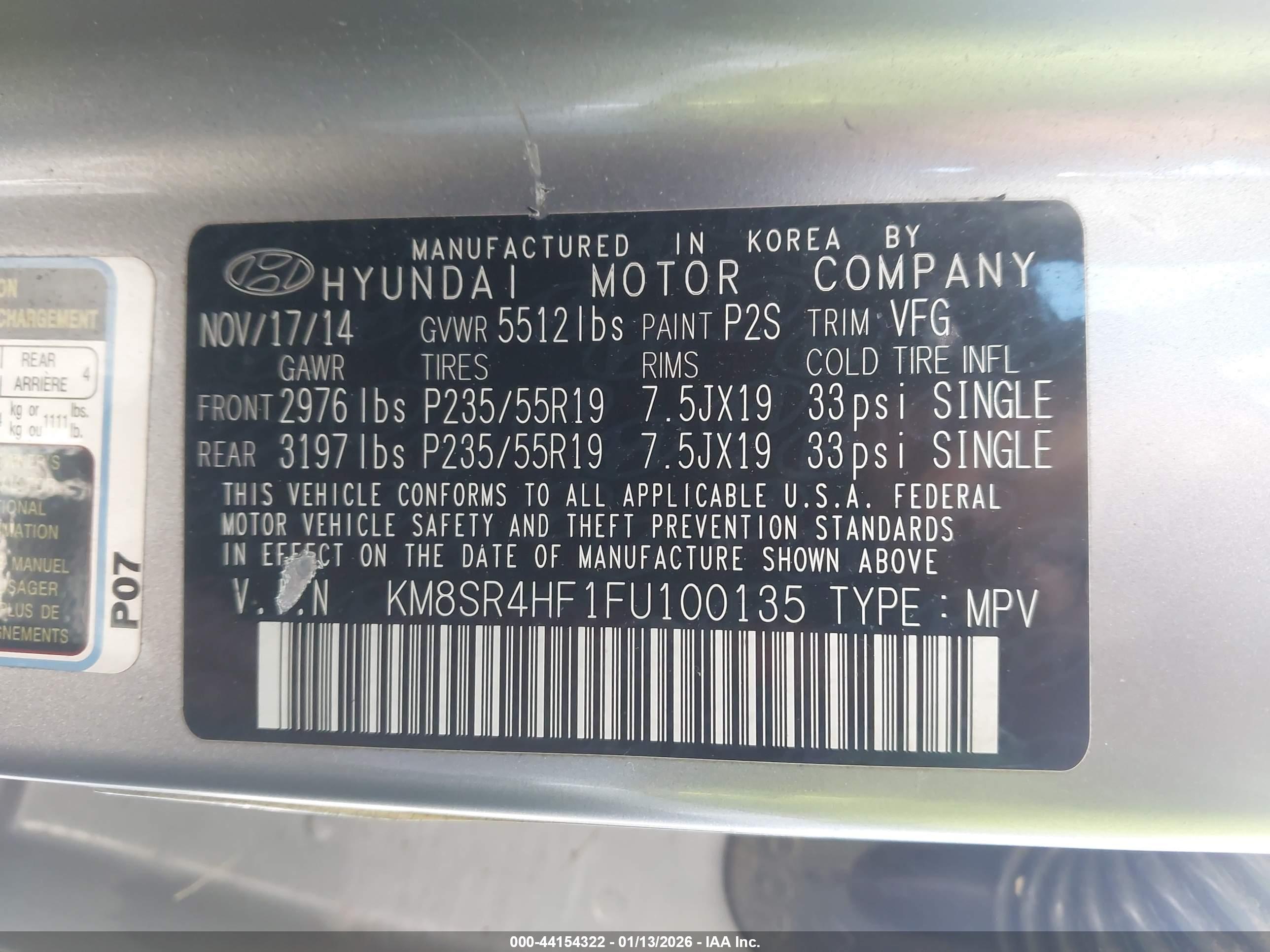 HYUNDAI SANTA image 9