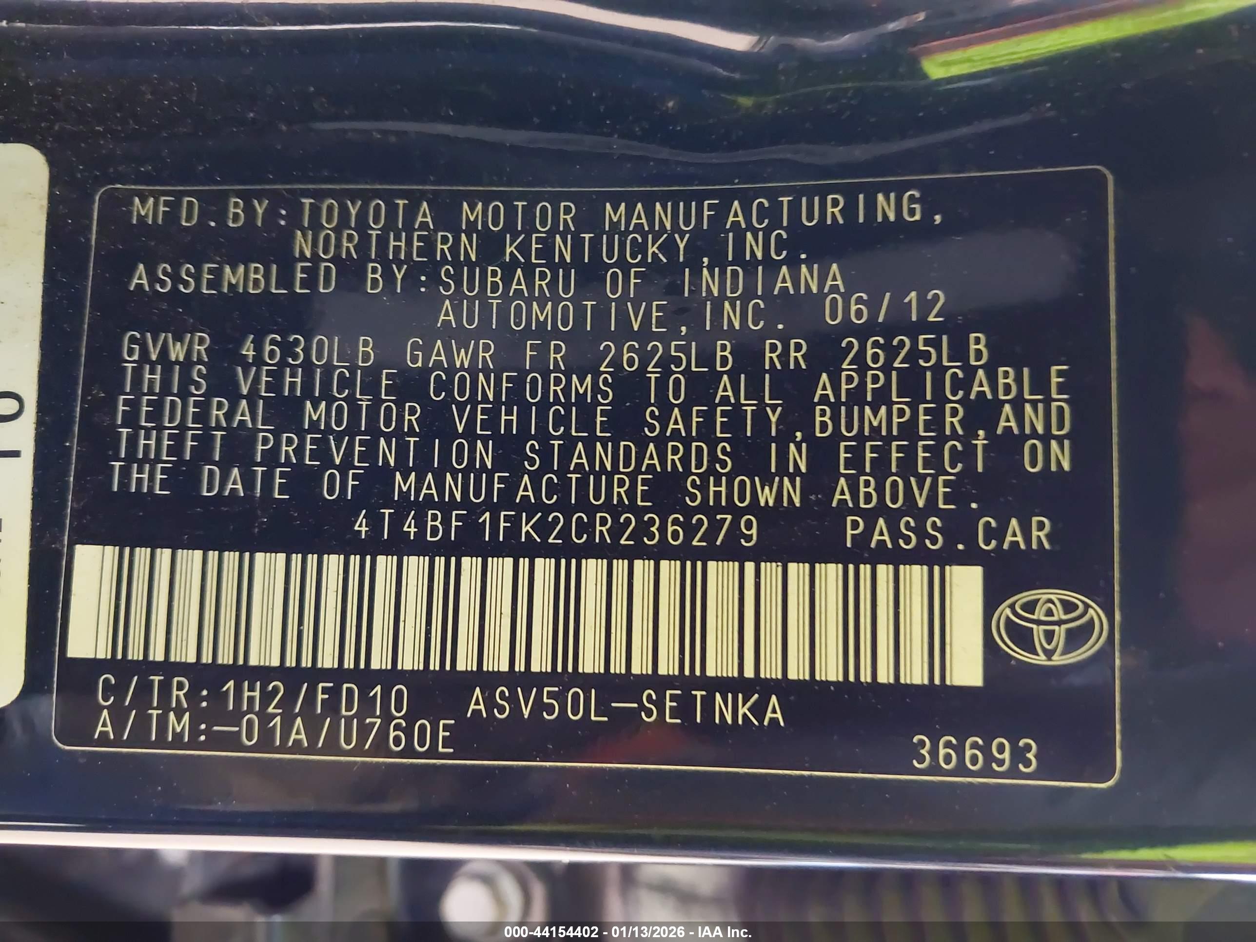 TOYOTA CAMRY image 9