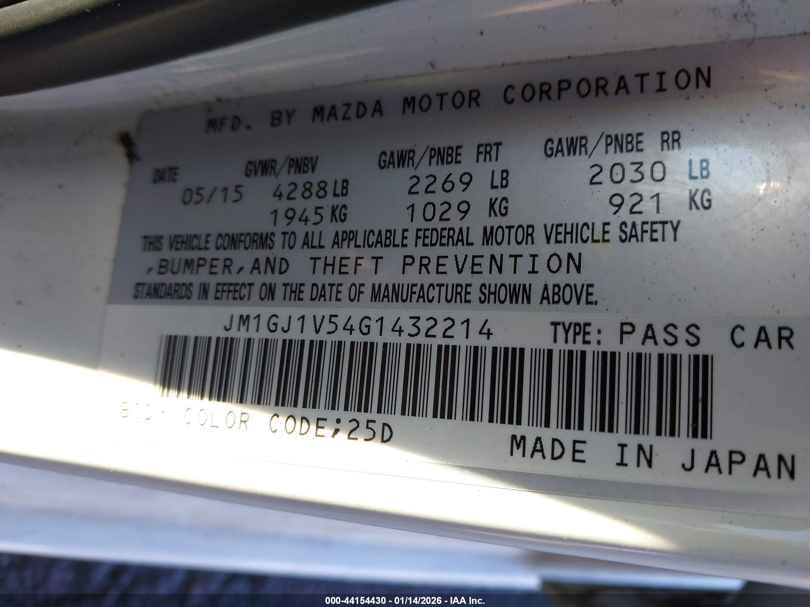 MAZDA MAZDA6 image 9