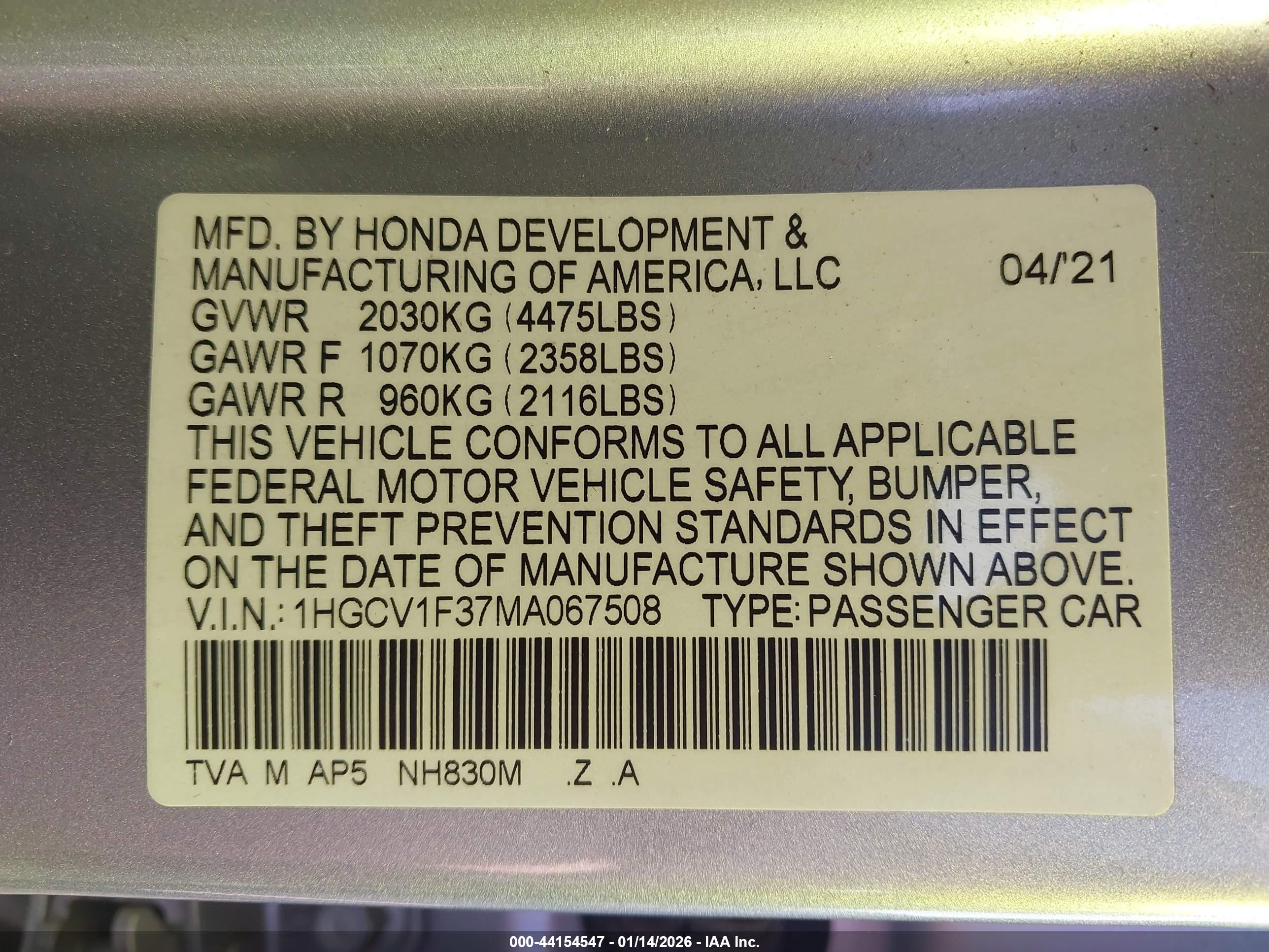HONDA ACCORD image 9