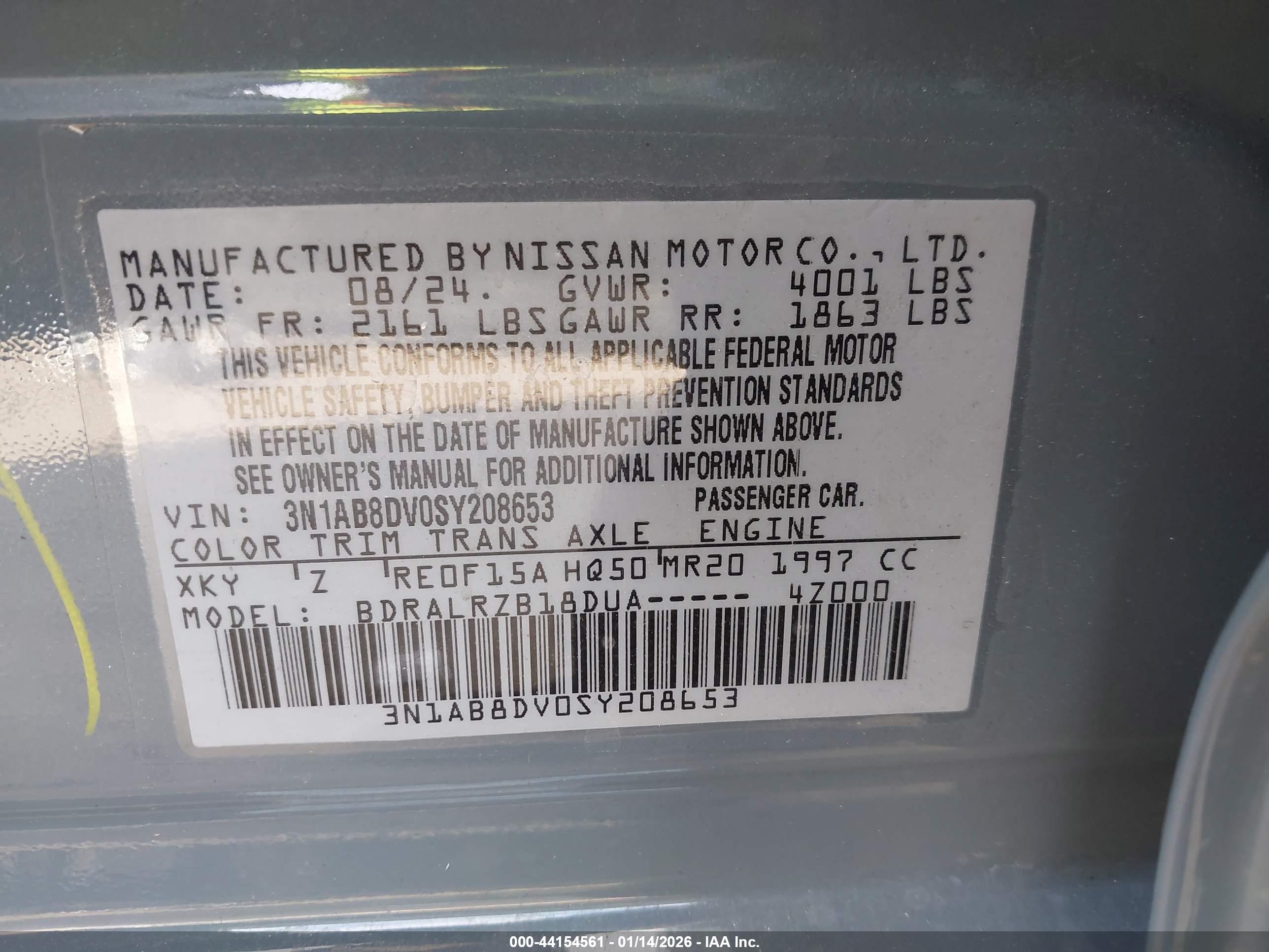 NISSAN SENTRA image 9