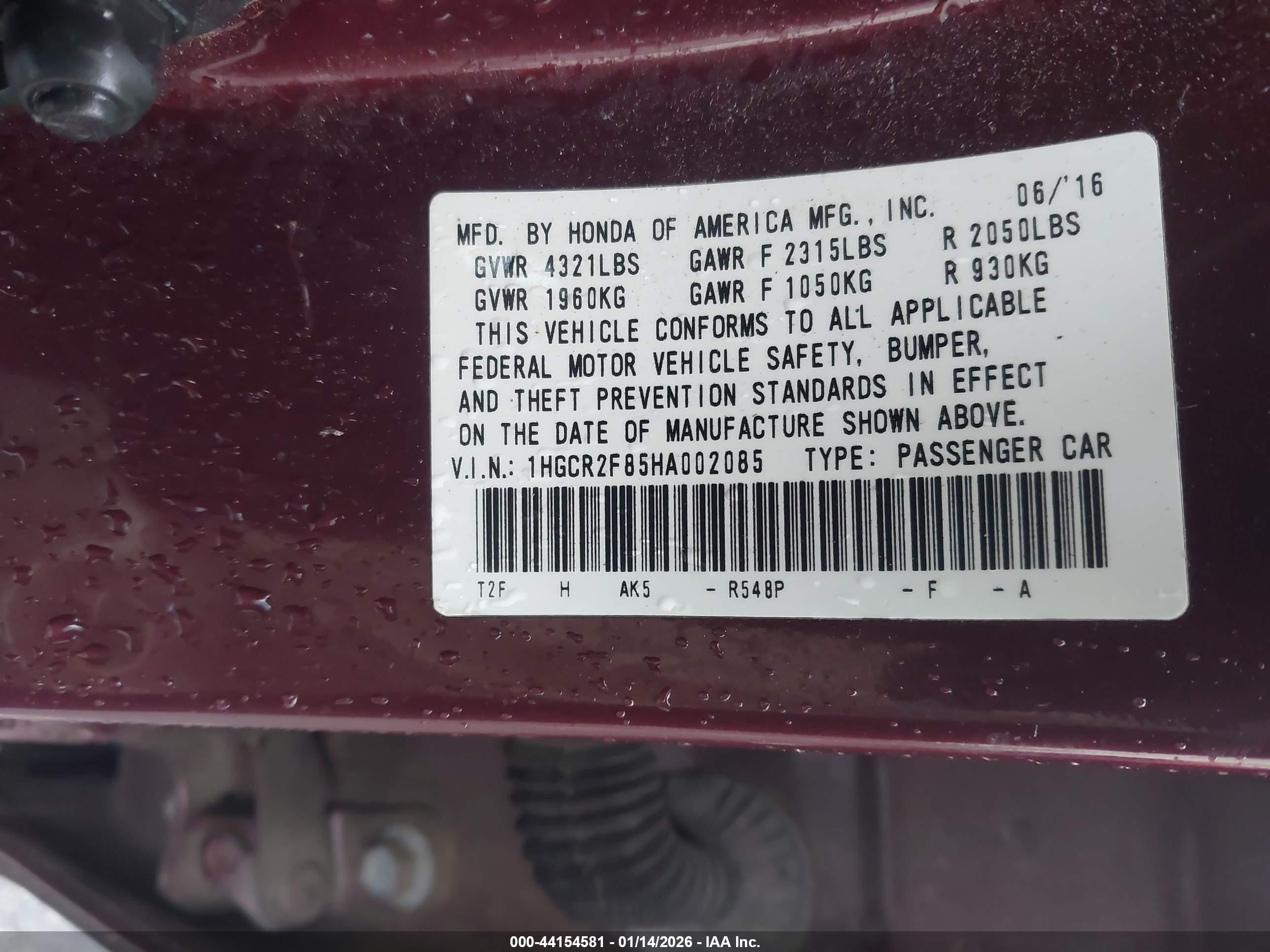 HONDA ACCORD image 9