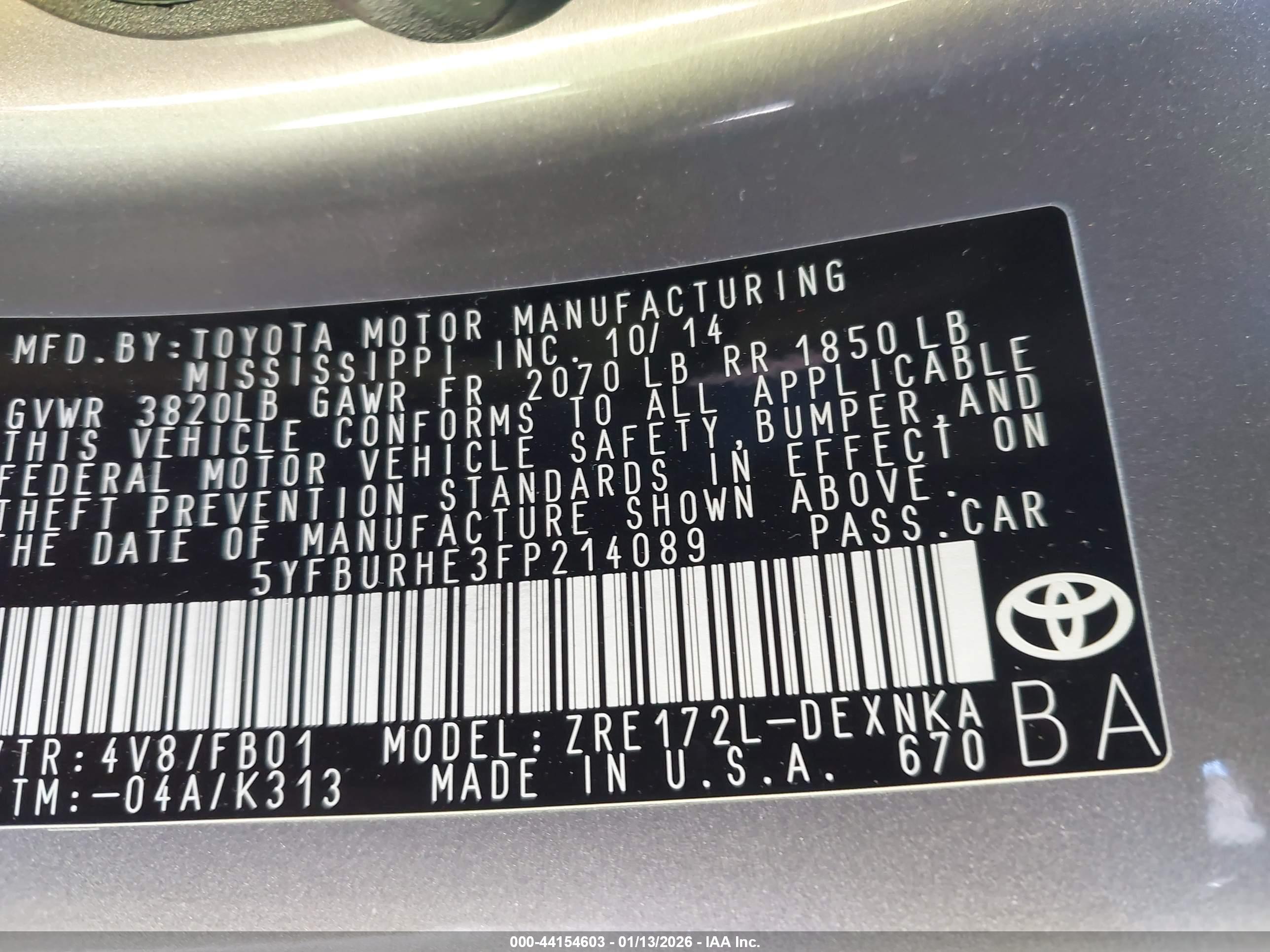 TOYOTA COROLLA image 9