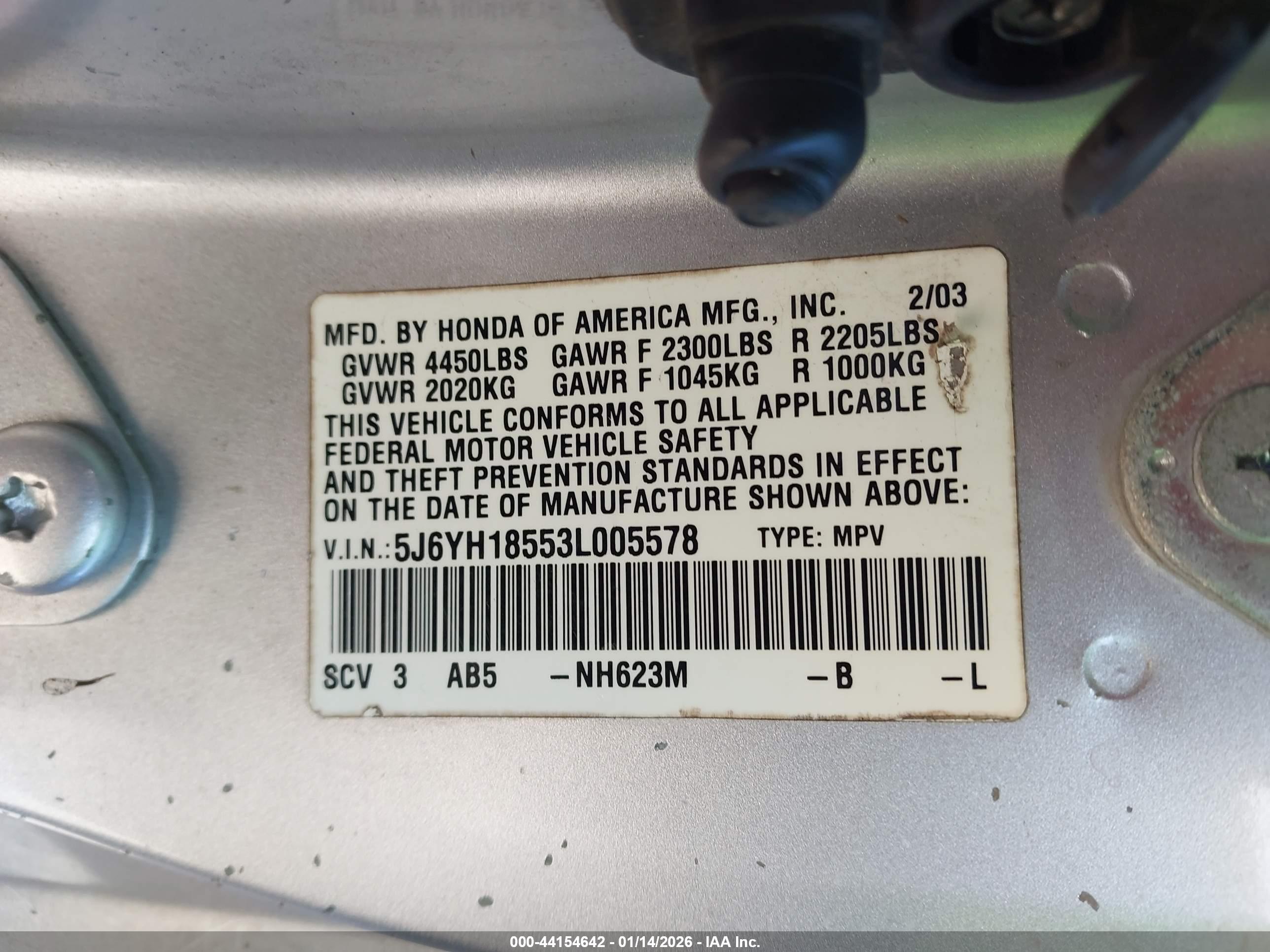 HONDA ELEMENT image 9