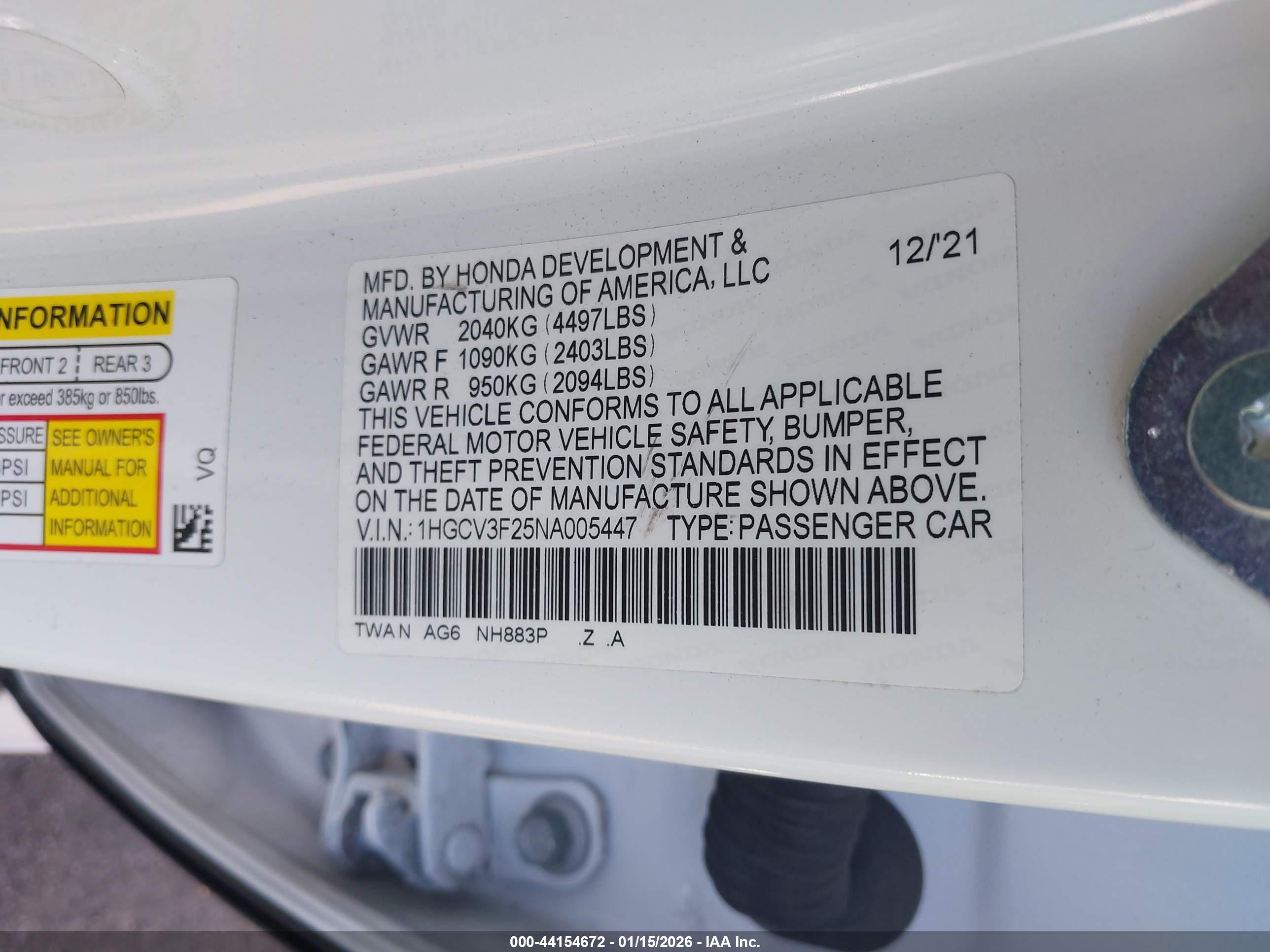 HONDA ACCORD image 9