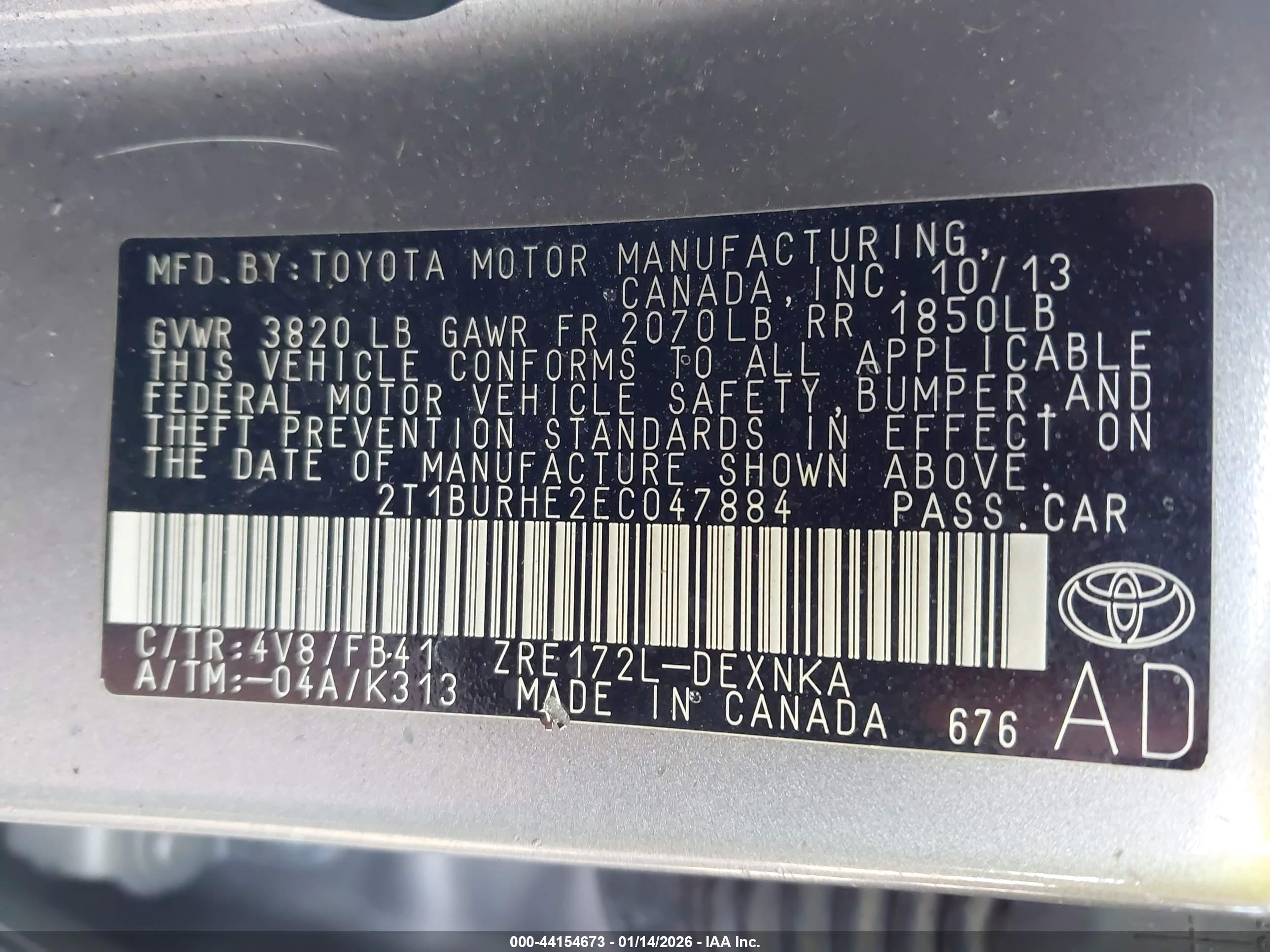 TOYOTA COROLLA image 9