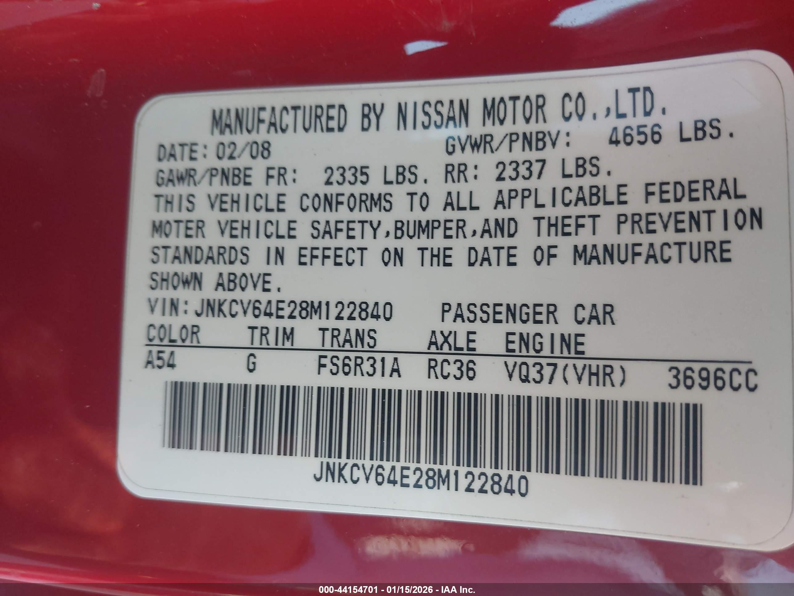 INFINITI G37 image 9