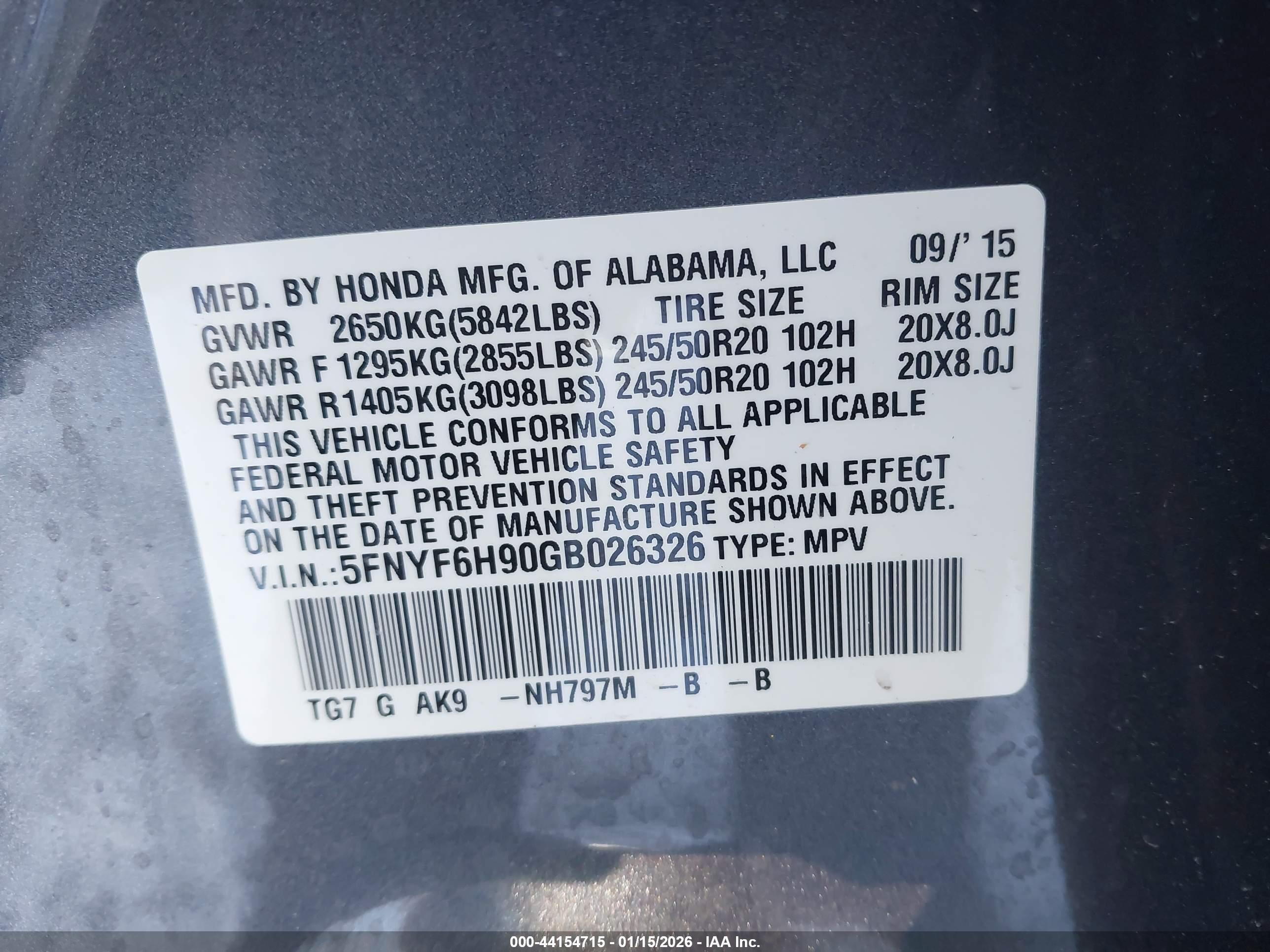 HONDA PILOT image 9