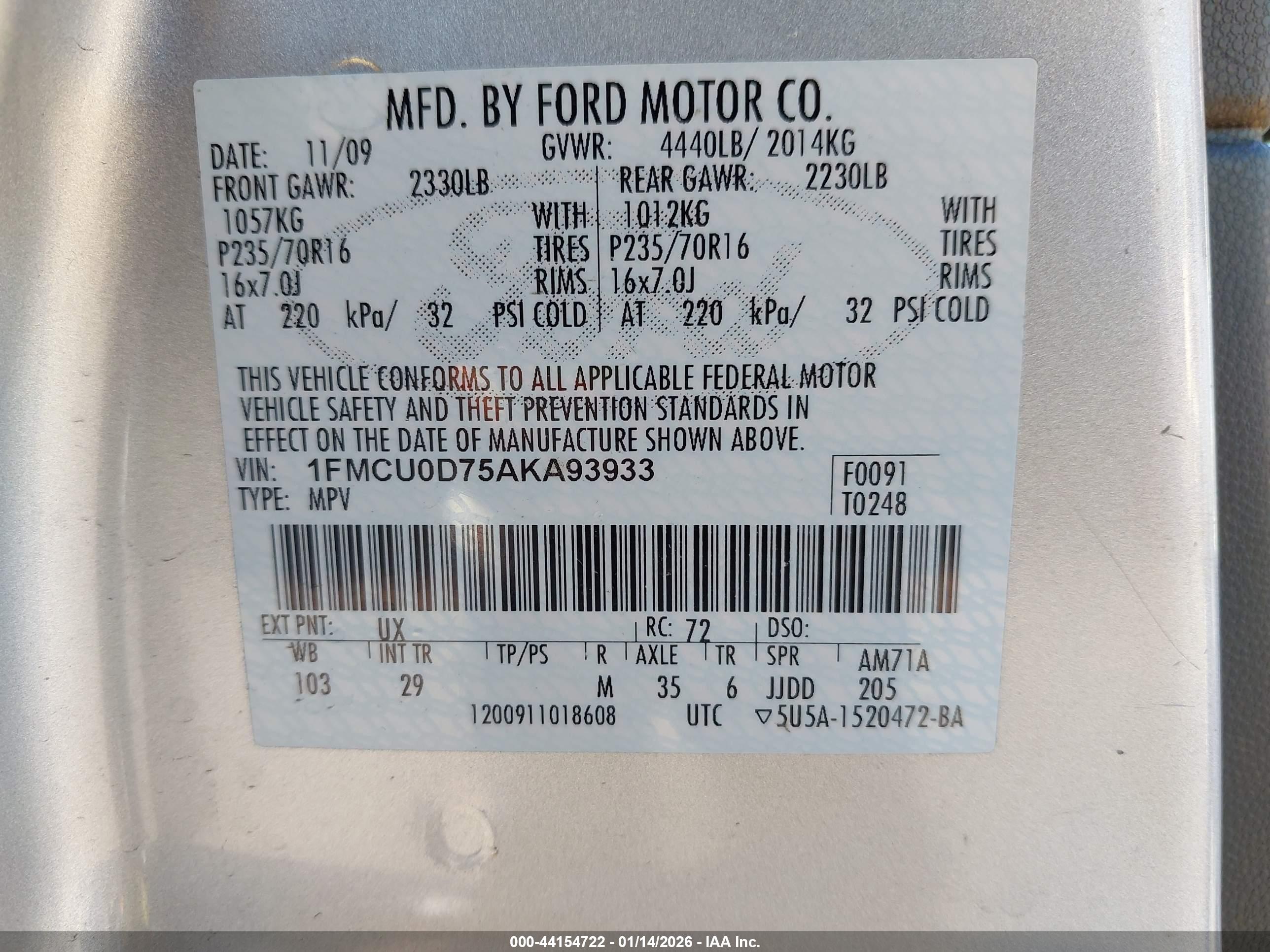 FORD ESCAPE image 9