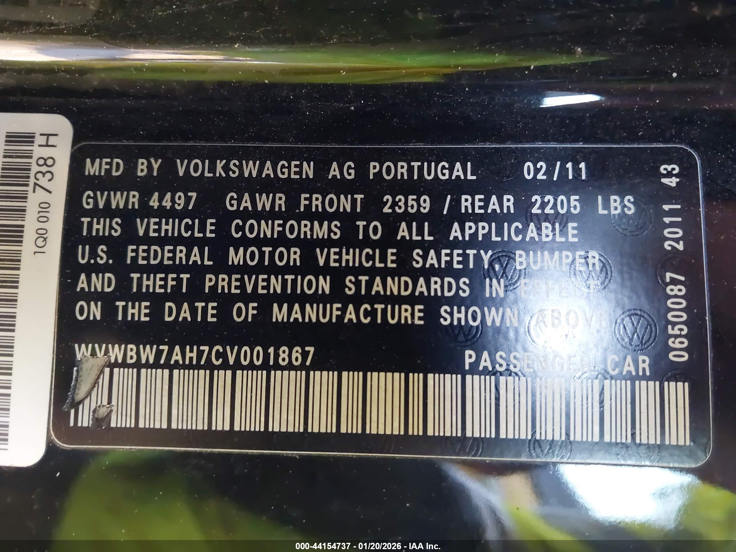 VOLKSWAGEN EOS image 9
