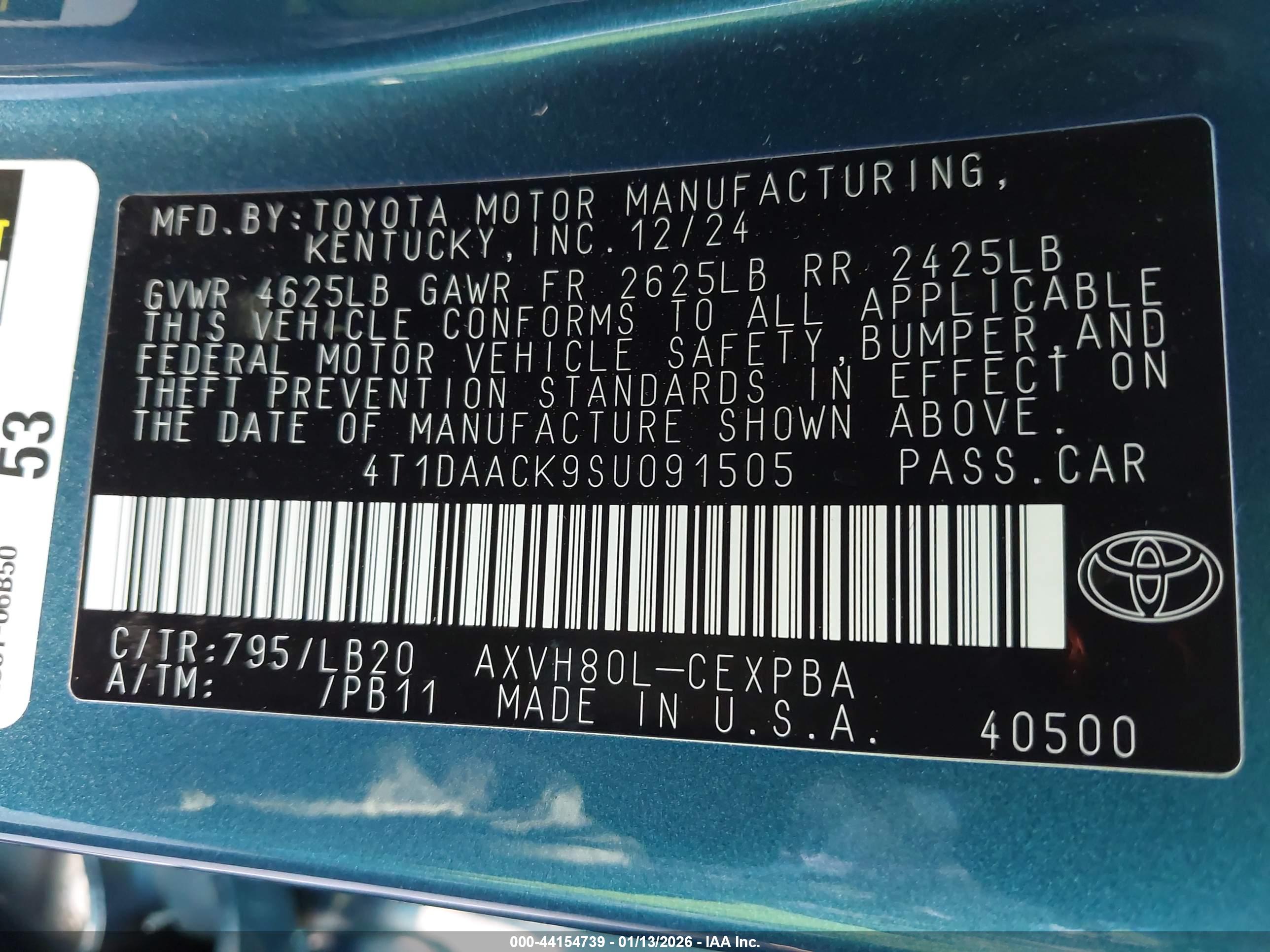 TOYOTA CAMRY image 9