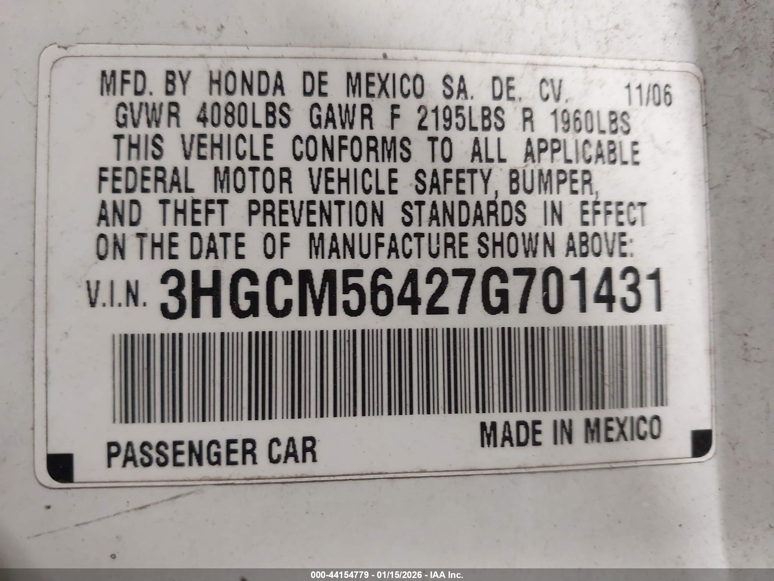 HONDA ACCORD image 9