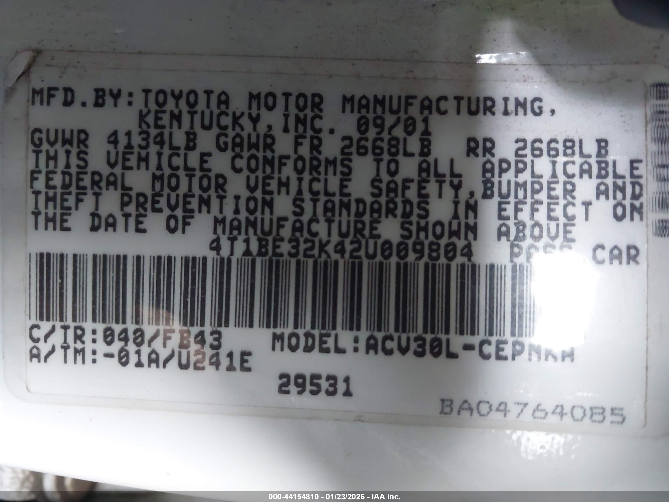 TOYOTA CAMRY image 9