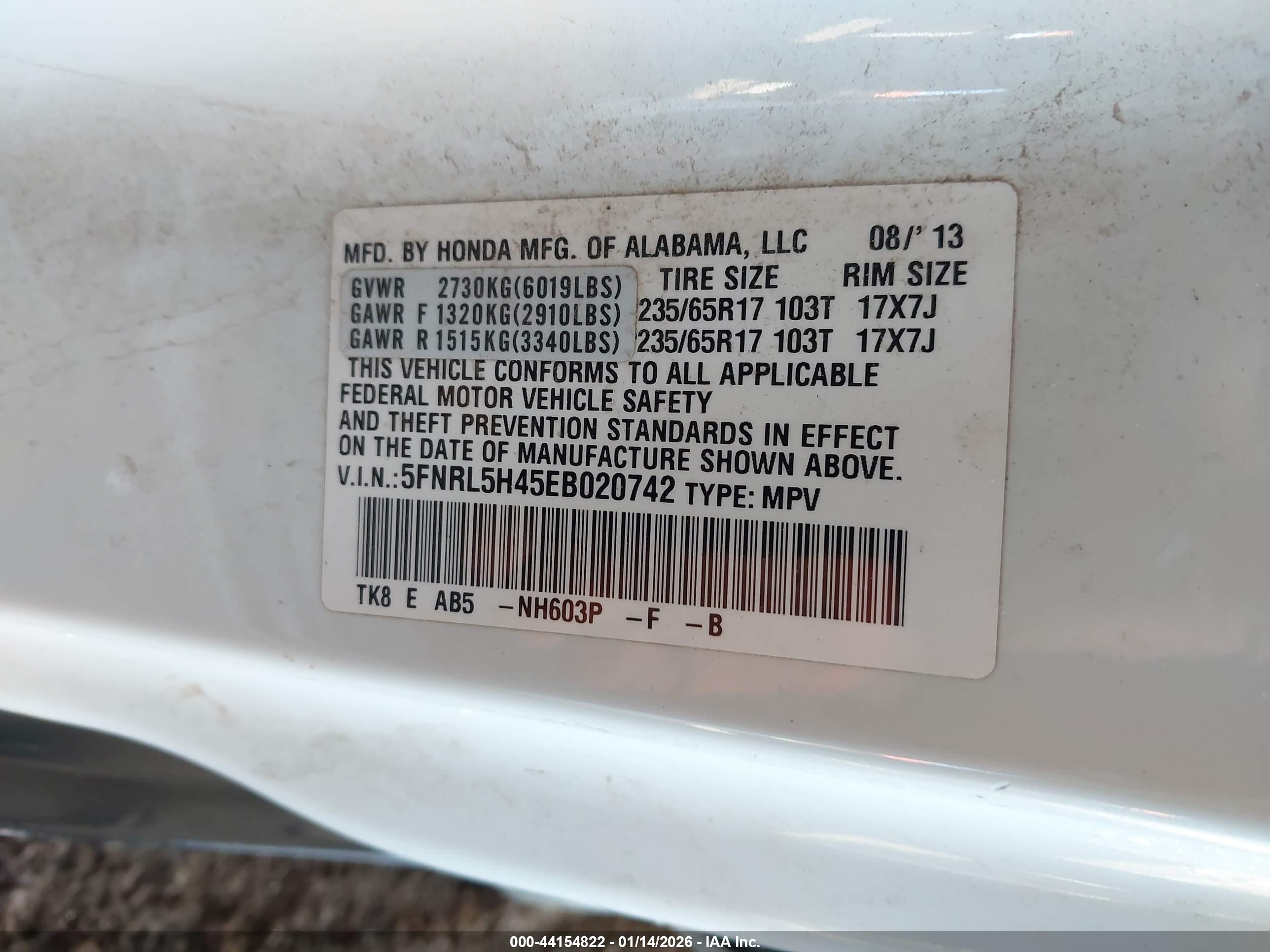 HONDA ODYSSEY image 9