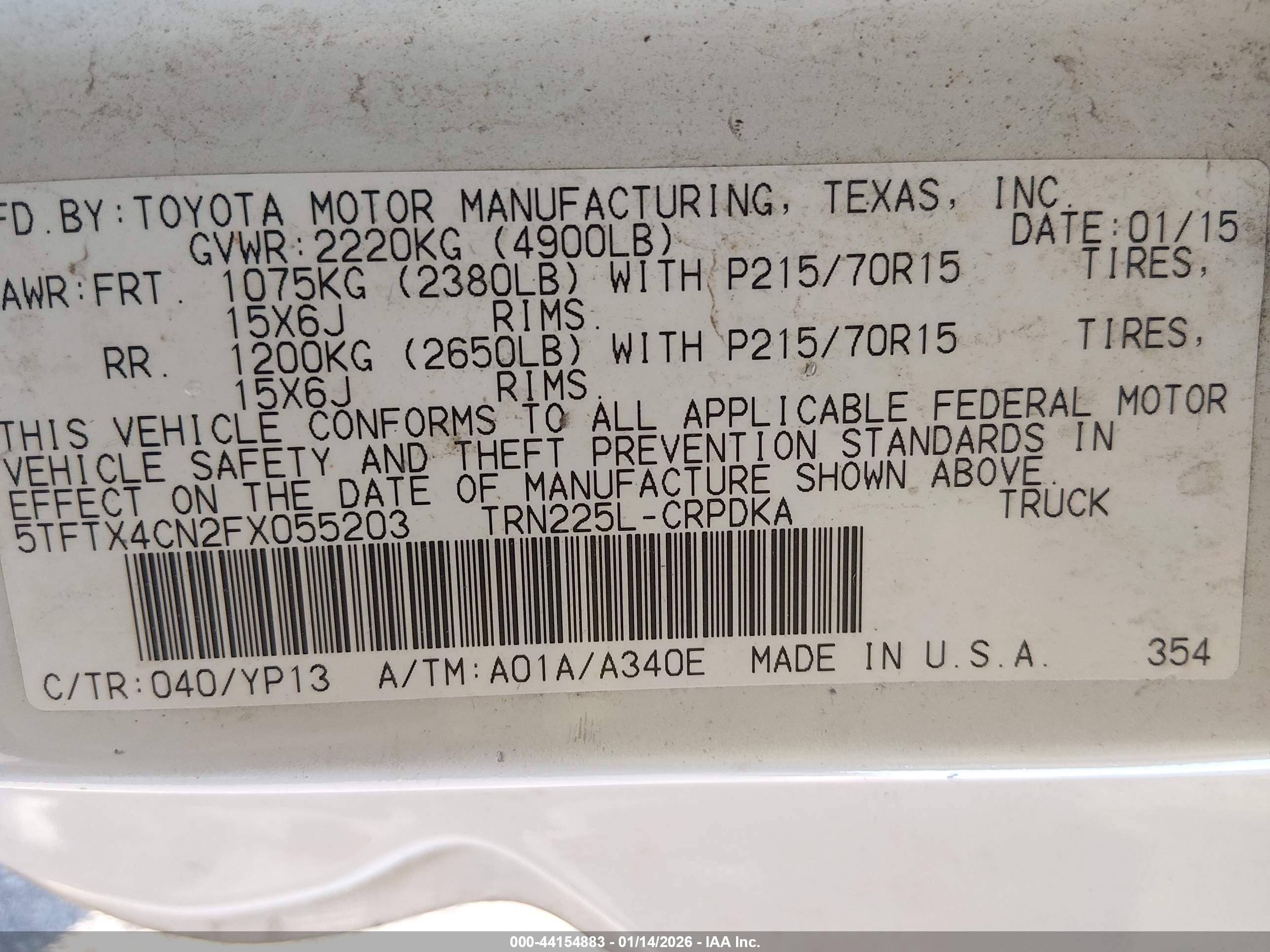 TOYOTA TACOMA image 9