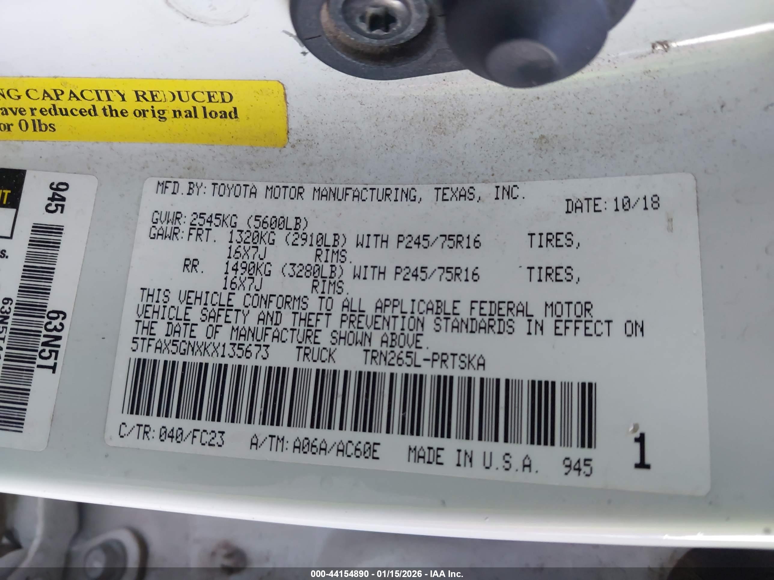 TOYOTA TACOMA image 9