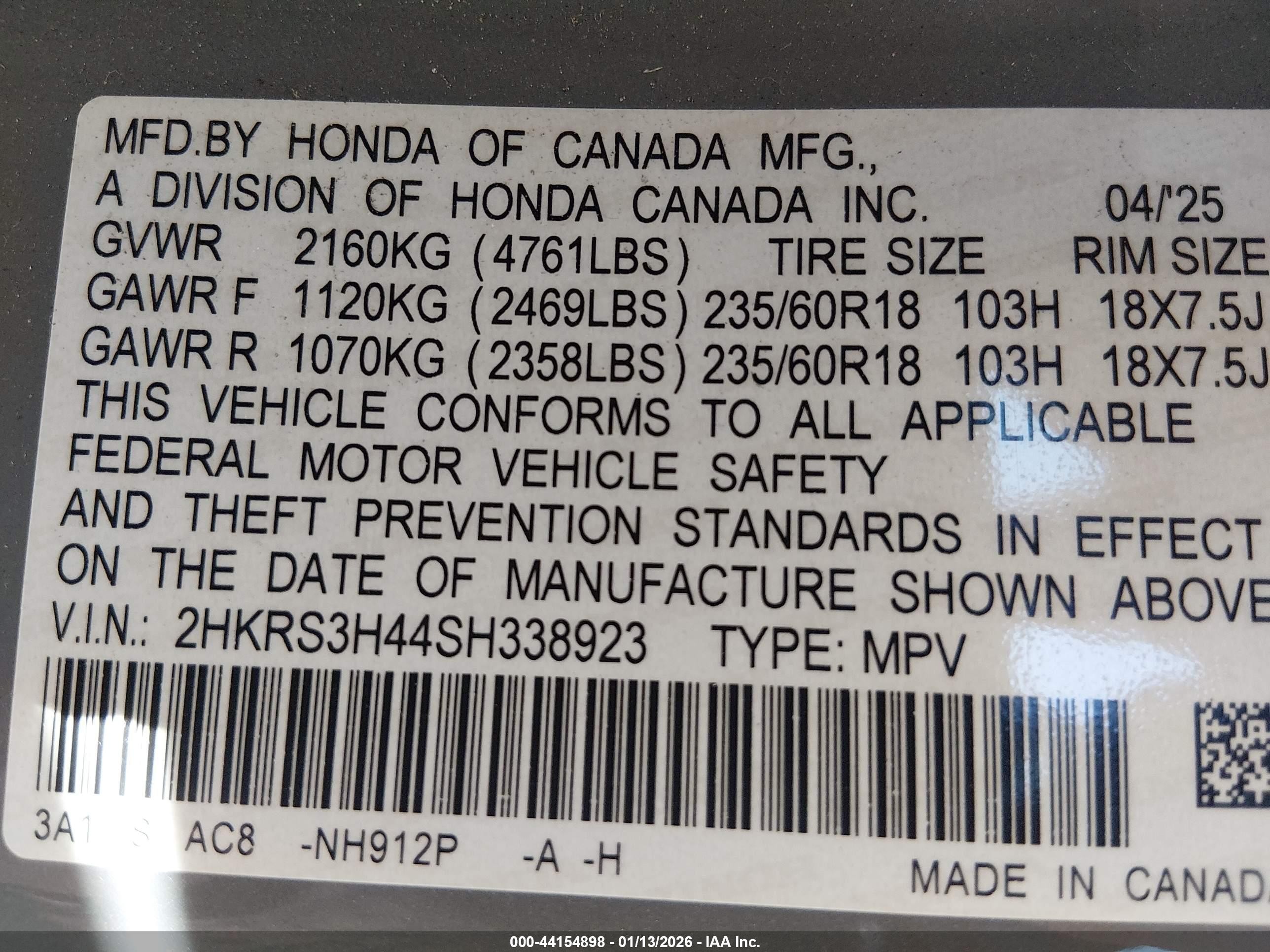 HONDA CR-V image 9