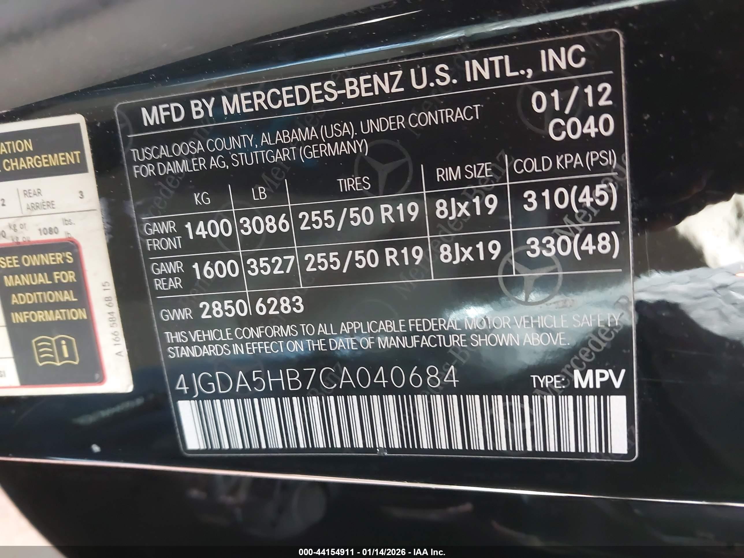 MERCEDES-BENZ ML image 9