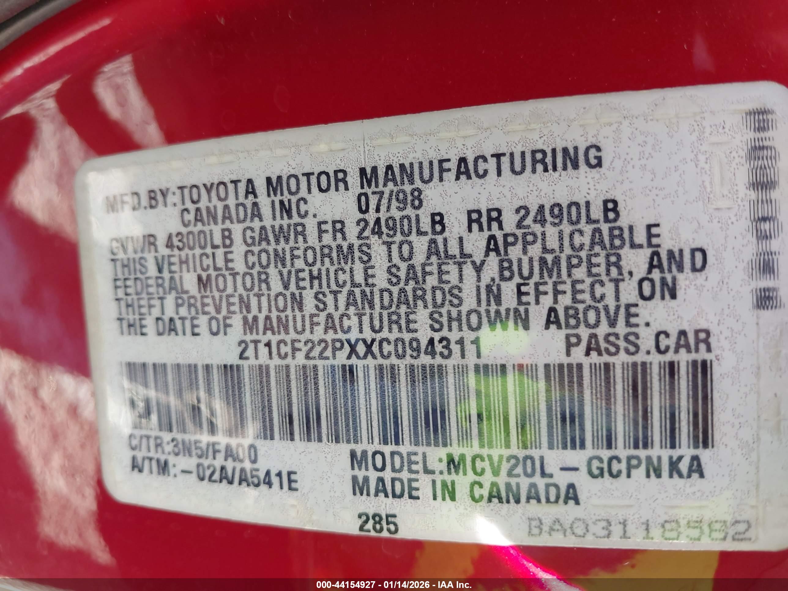 TOYOTA CAMRY image 9